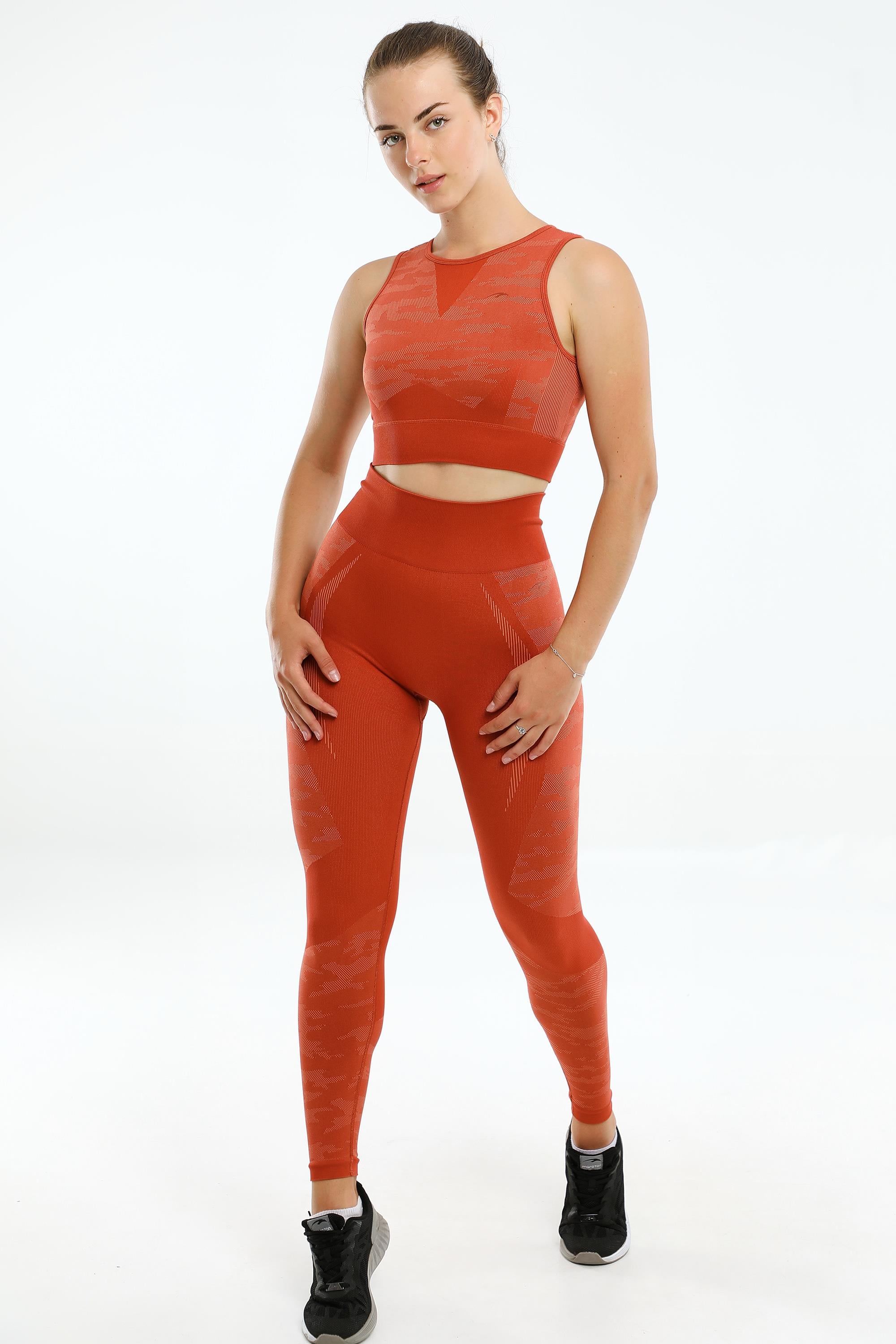 Maraton Active SlimFit Kadın Bisiklet Yaka  Kolsuz Fitness Bra 813054