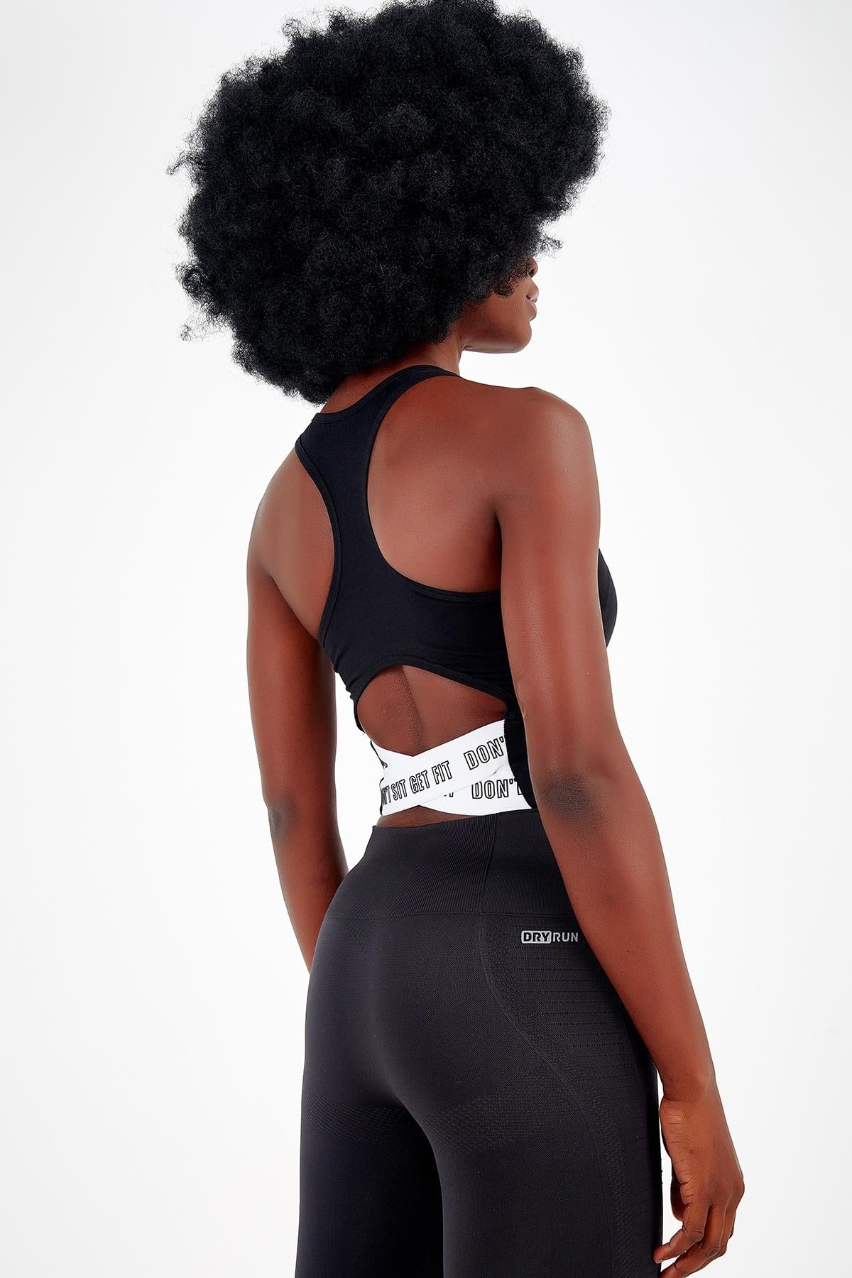 Maraton Active SlimFit Kadın Bisiklet Yaka  Kolsuz Gym Bra 17499