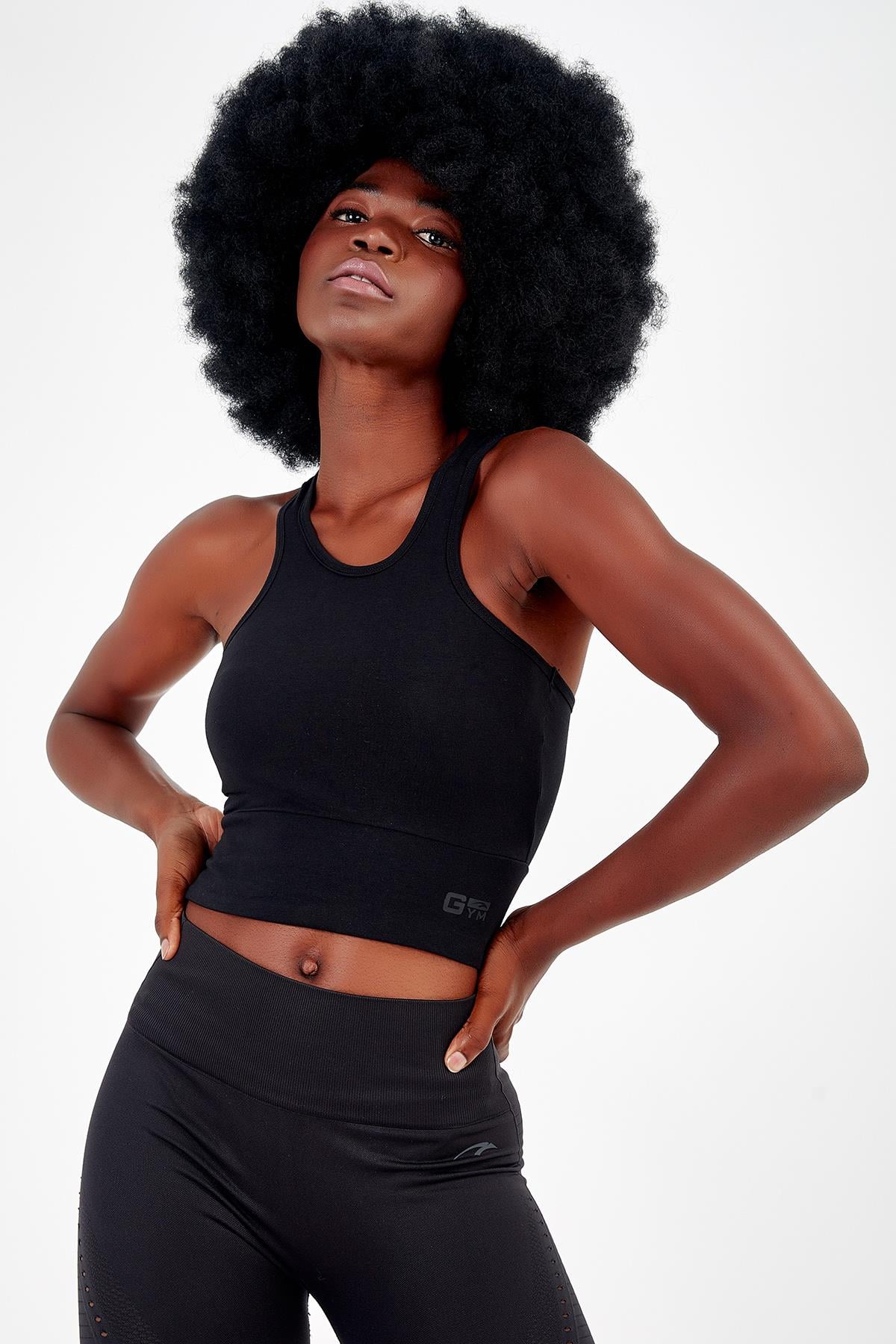 Maraton Active SlimFit Kadın Bisiklet Yaka  Kolsuz Gym Bra 17499