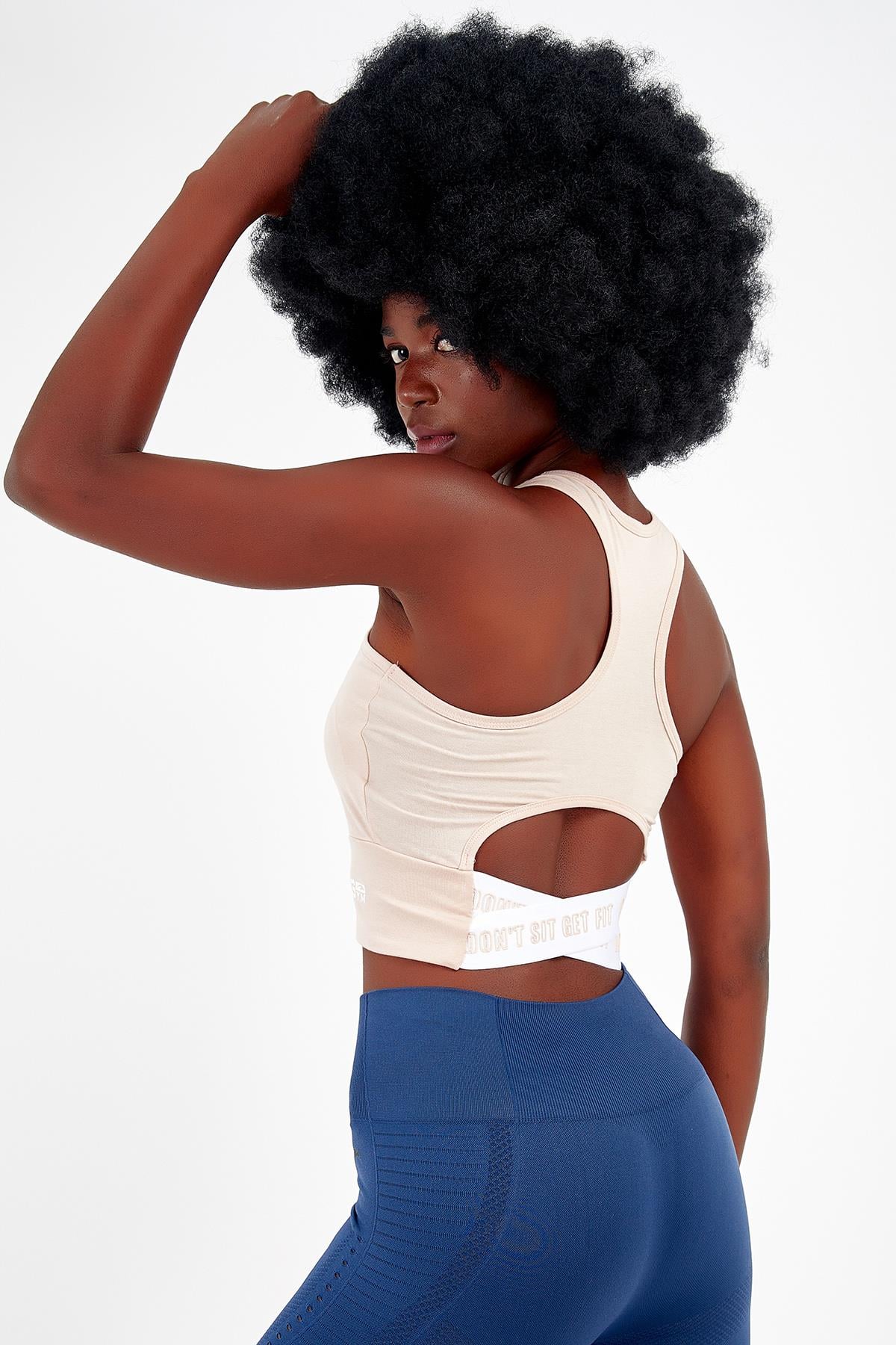 Maraton Active SlimFit Kadın Bisiklet Yaka  Kolsuz Gym Bra 17499
