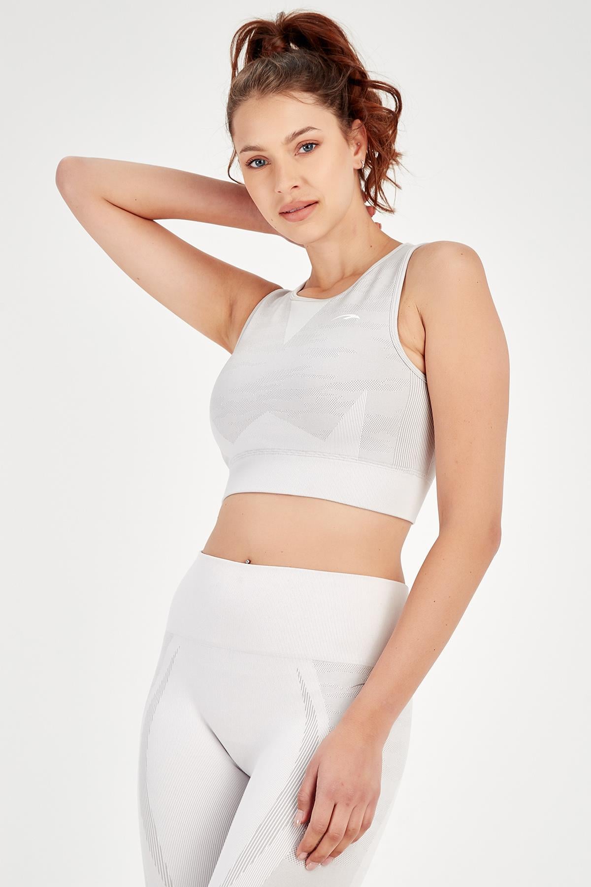 Maraton Active SlimFit Kadın Bisiklet Yaka  Kolsuz Fitness Bra 813054