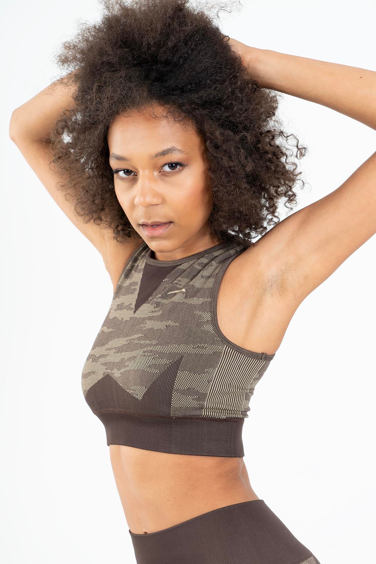 Maraton Active SlimFit Kadın Bisiklet Yaka  Kolsuz Fitness Bra 813054