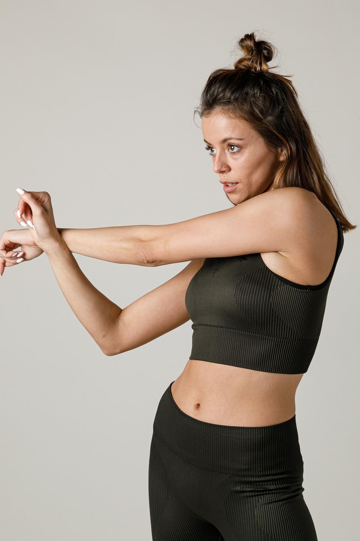 Maraton Active SlimFit Kadın Bisiklet Yaka  Kolsuz Spor Bra 813055