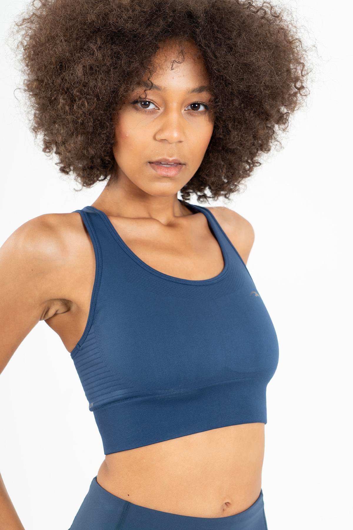 Maraton Active SlimFit Kadın Bisiklet Yaka  Kolsuz Fitness Bra 813047