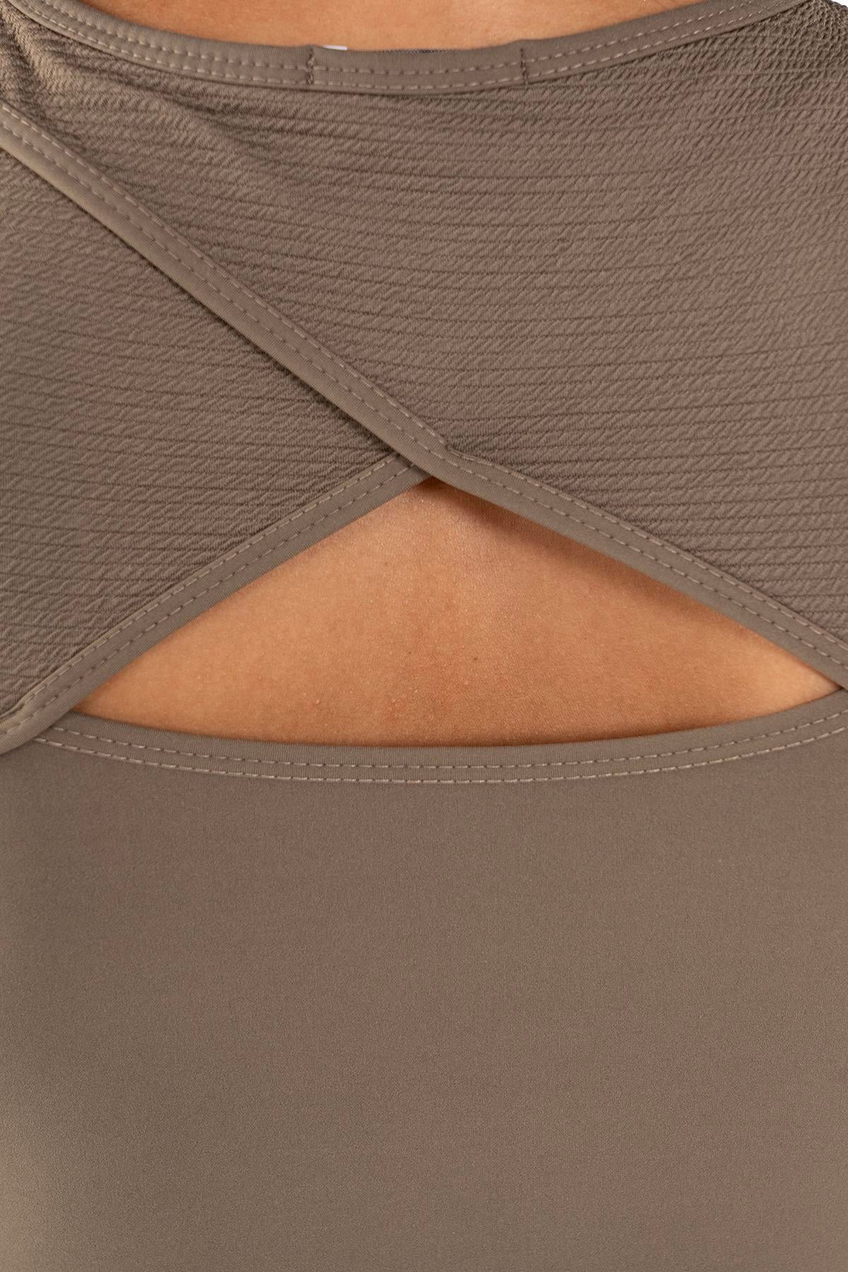 Maraton Active SlimFit Kadın Bisiklet Yaka  Kısa Kol Fitness Crop Top 21973