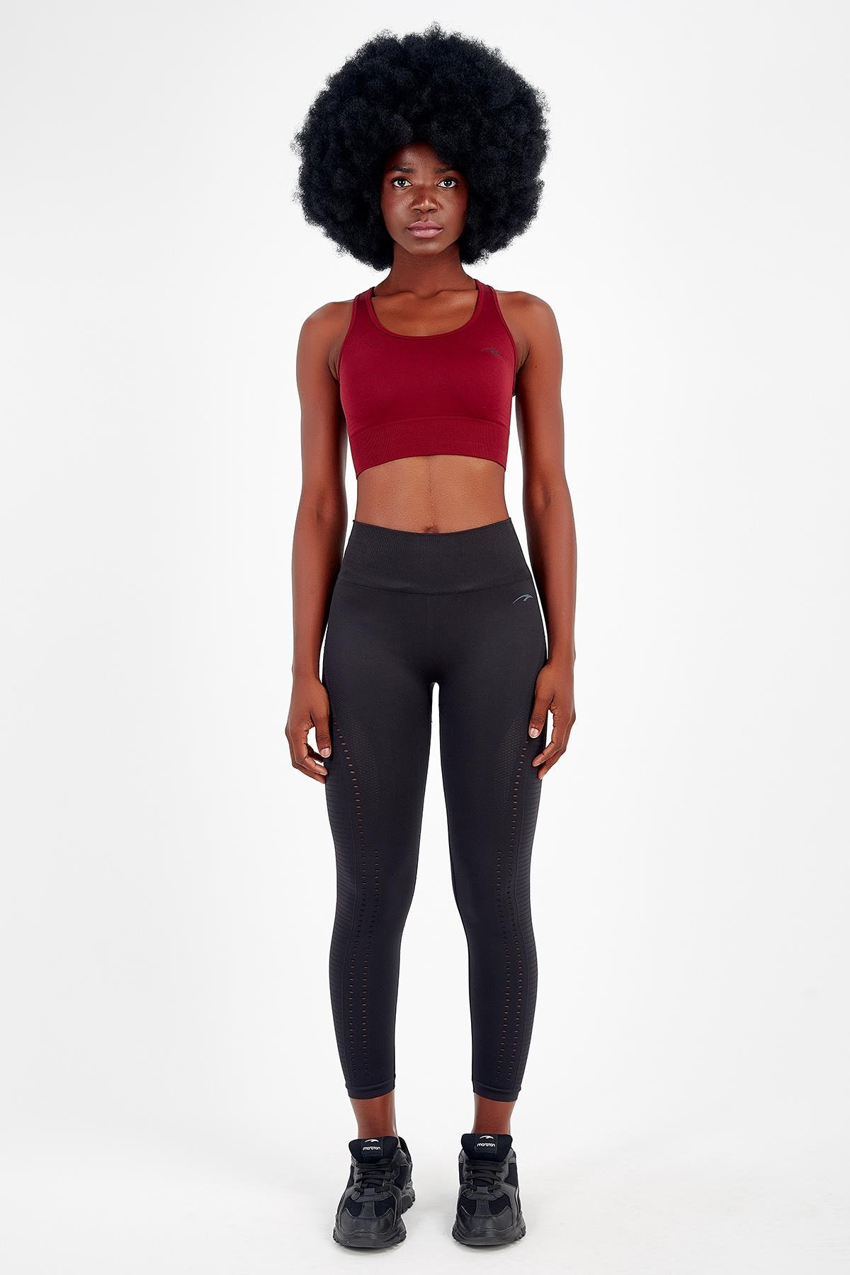 Maraton Active SlimFit Kadın Bisiklet Yaka  Kolsuz Fitness Bra 813047