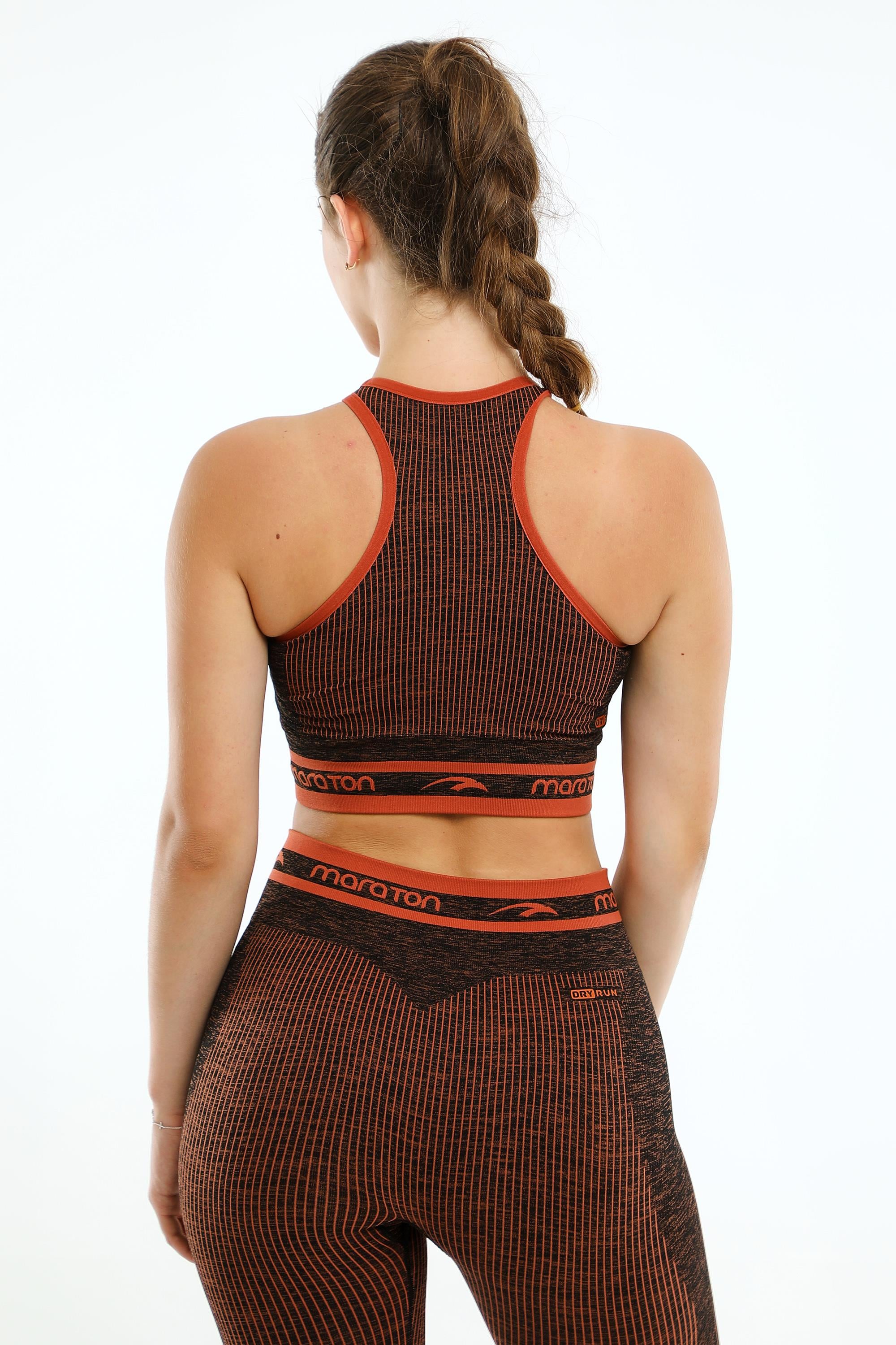 Maraton Active SlimFit Kadın Bisiklet Yaka  Kolsuz Basic Bra 813076