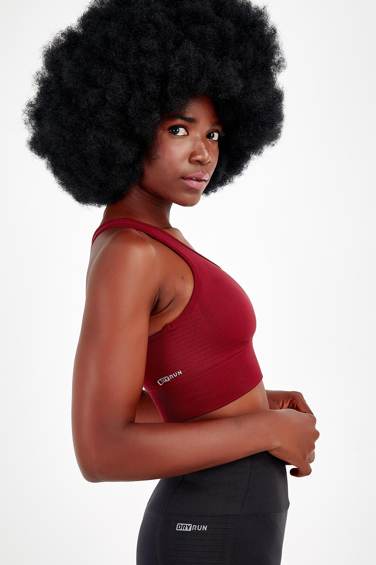 Maraton Active SlimFit Kadın Bisiklet Yaka  Kolsuz Fitness Bra 813047