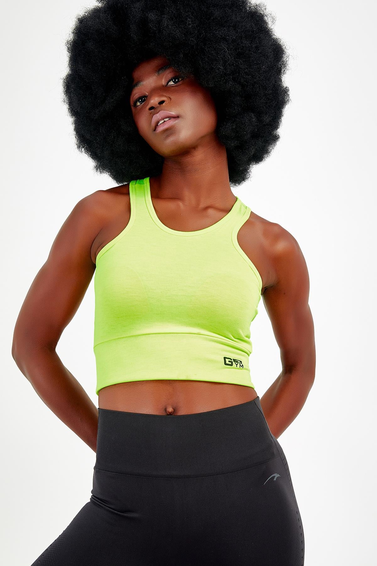 Maraton Active SlimFit Kadın Bisiklet Yaka  Kolsuz Gym Bra 17499