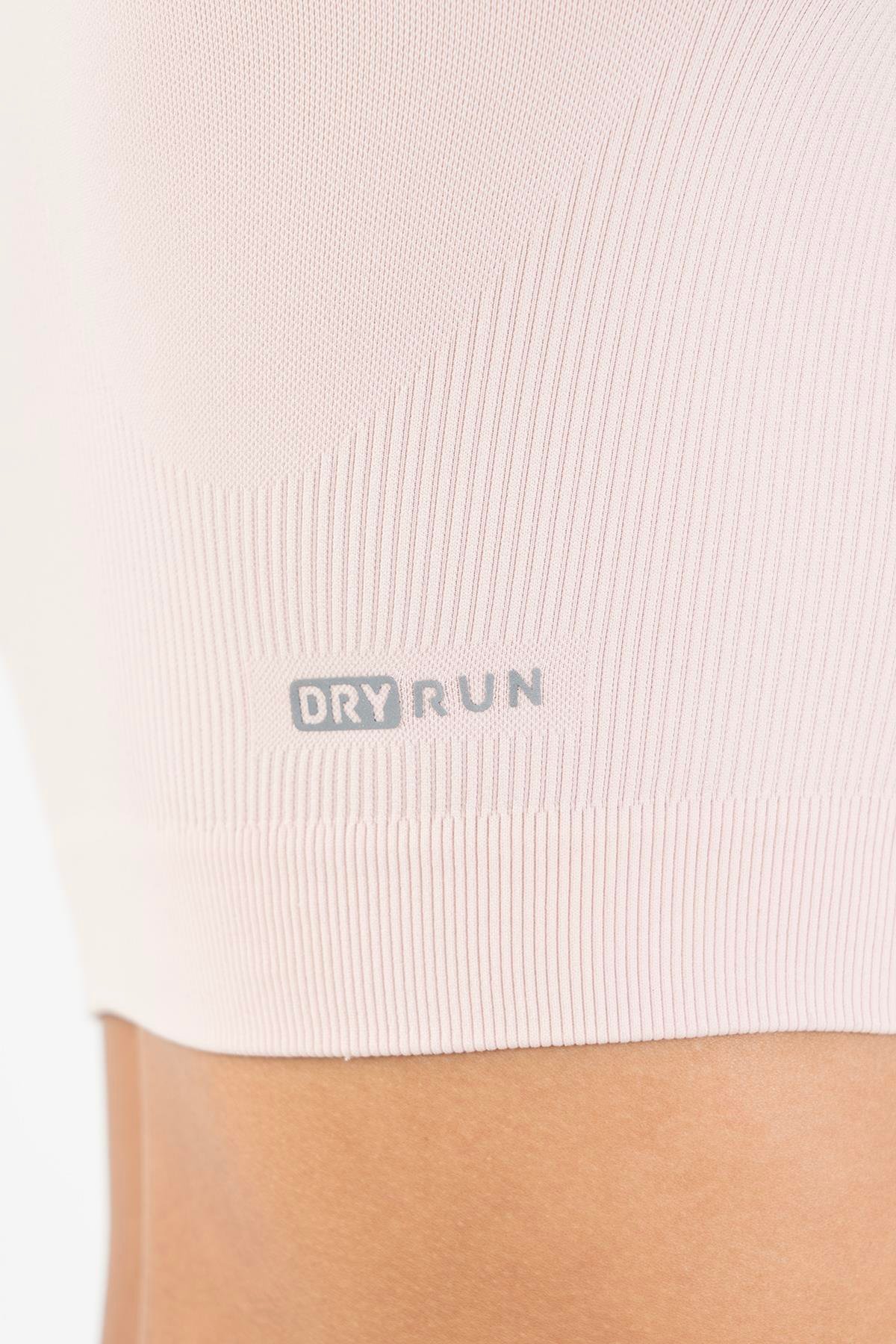 Maraton Active SlimFit Kadın Bisiklet Yaka  Uzun Kol Training Crop Top 816005
