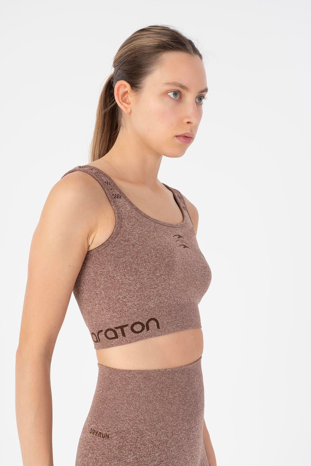 Maraton Active SlimFit Kadın Düz Yaka  Kolsuz Koşu  Bra 813095