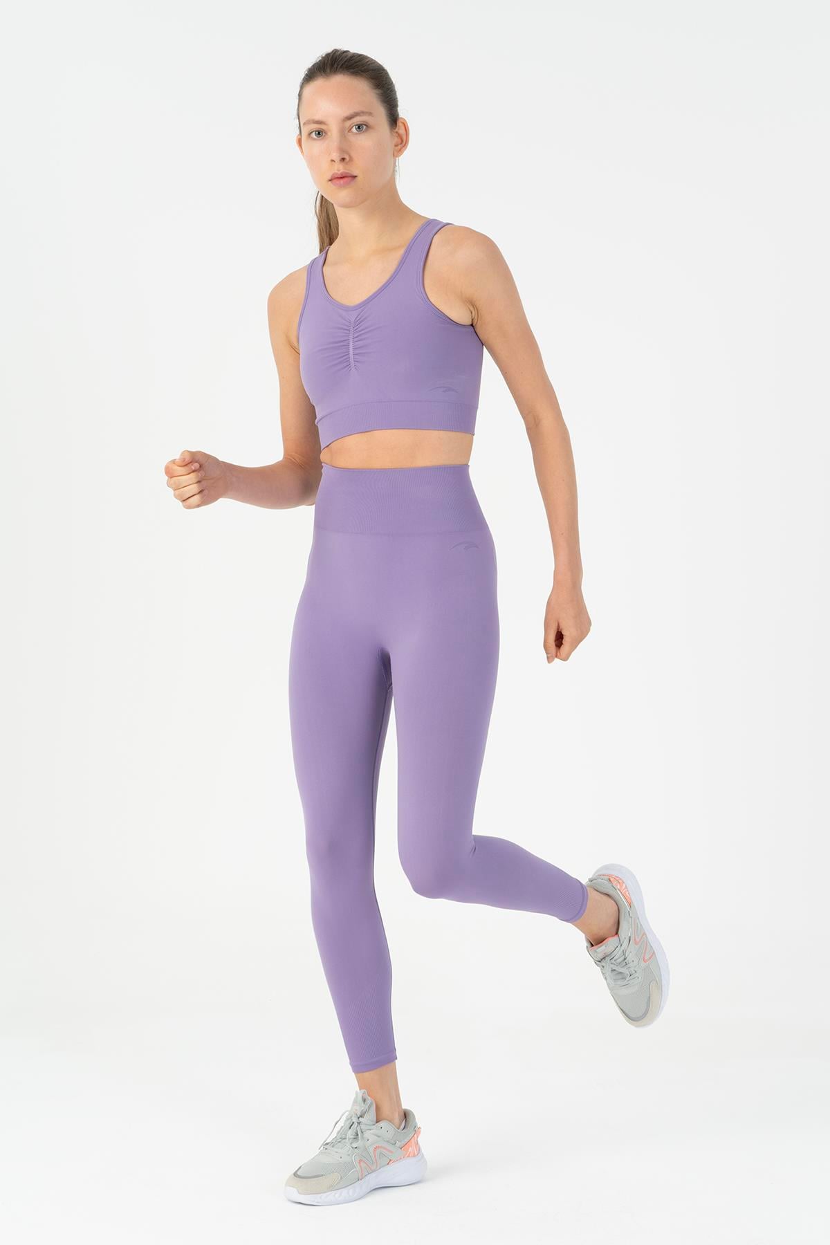 Maraton Active SlimFit Kadın    Koşu Lavanta Tayt 812096