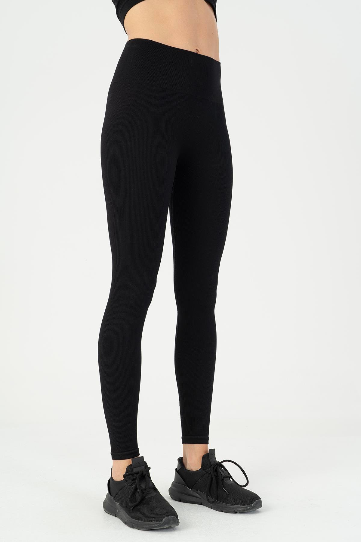 Maraton Active SlimFit Kadın    Koşu Siyah Tayt 812095