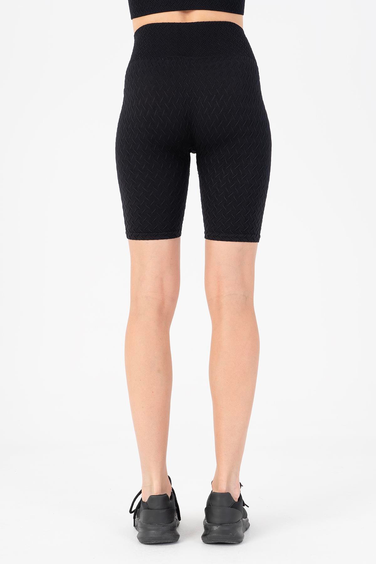 Maraton Active SlimFit Kadın  Şort  Koşu Siyah Şort 818017