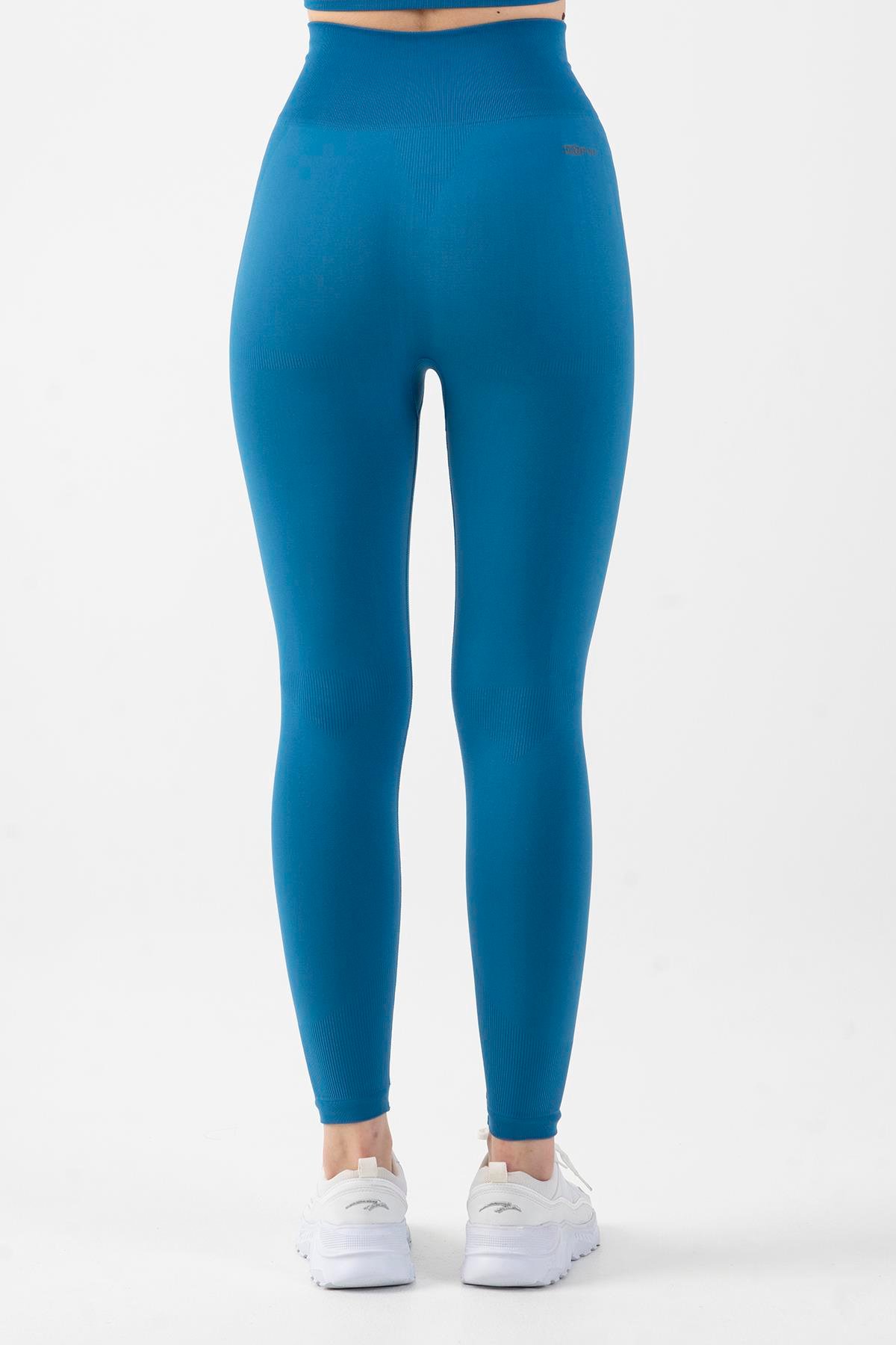 Maraton Active SlimFit Kadın    Training Mavi Tayt 812057