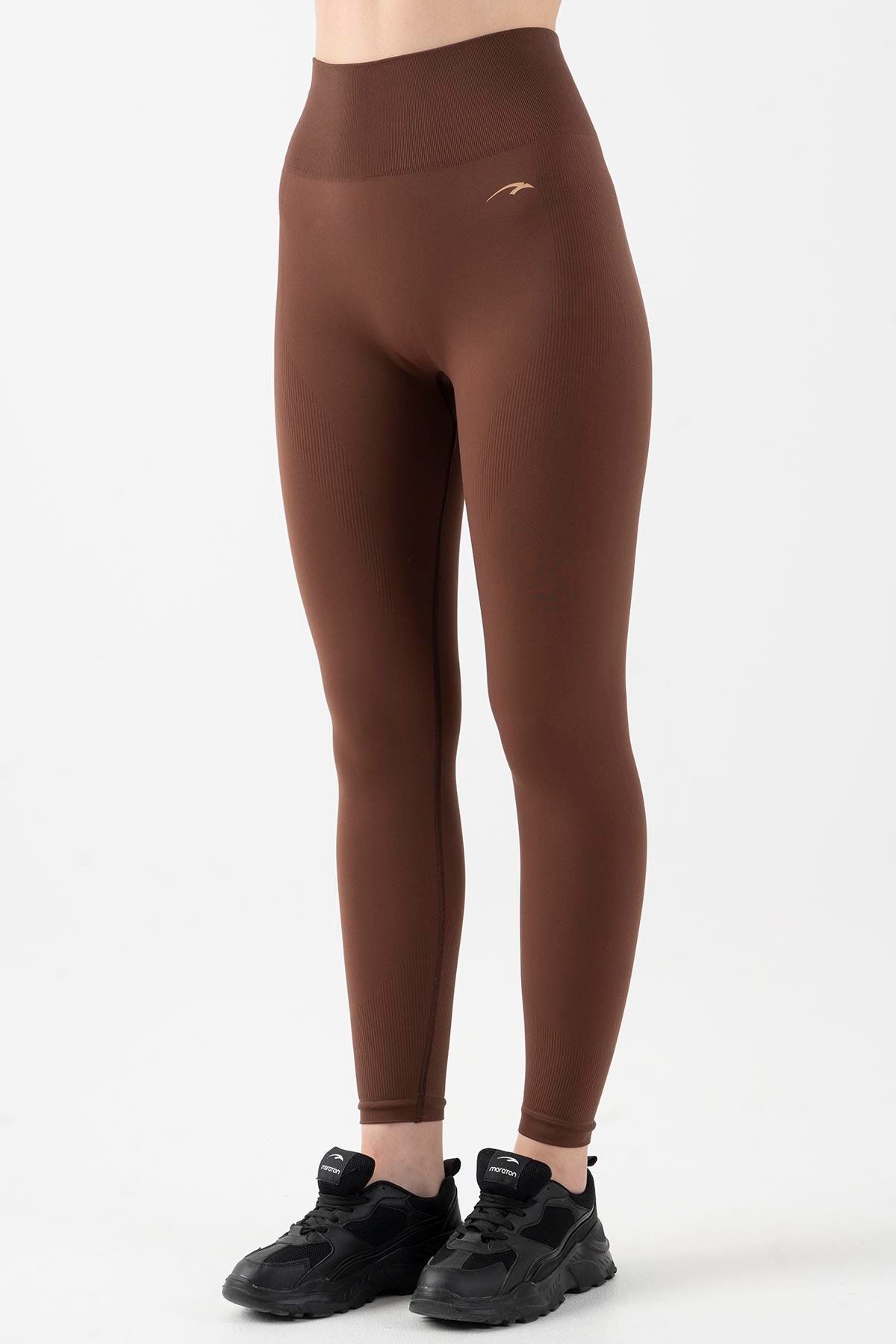 Maraton Active SlimFit Kadın    Training Sepya Tayt 812057