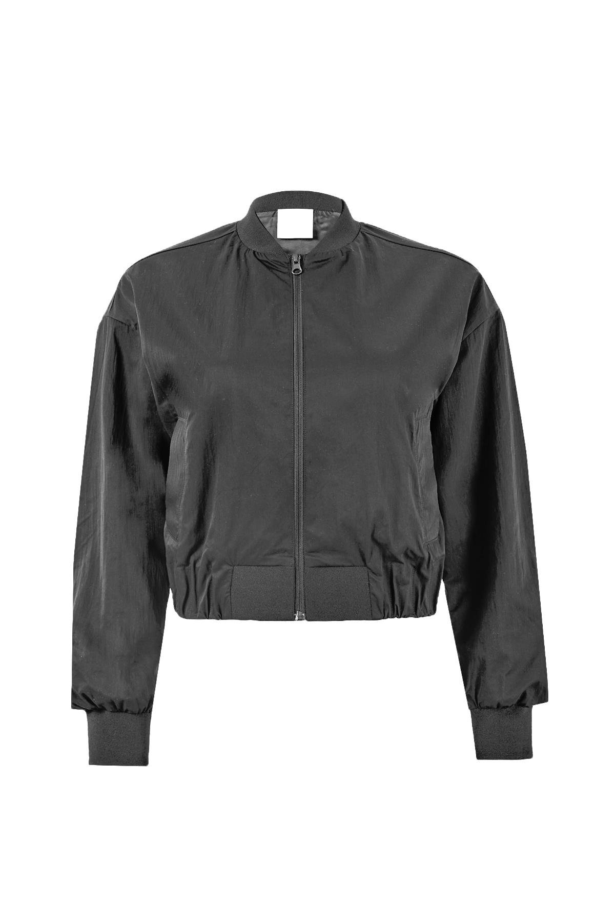 Maraton CASUAL Comfort Kadın Hakim Yaka  Takma Kol HYPE Antrasit Eşofman Üstü 23818