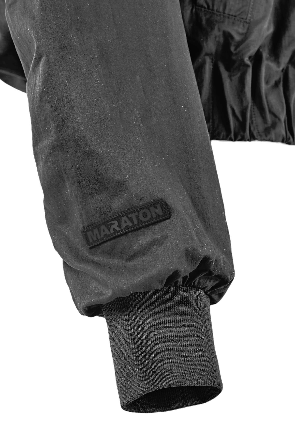 Maraton CASUAL Comfort Kadın Hakim Yaka  Takma Kol HYPE Antrasit Eşofman Üstü 23818