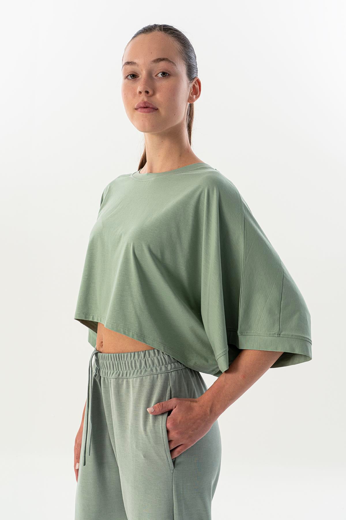 Maraton Comfort Kadın Bisiklet Yaka  Kısa Kol  T-shirt 23863