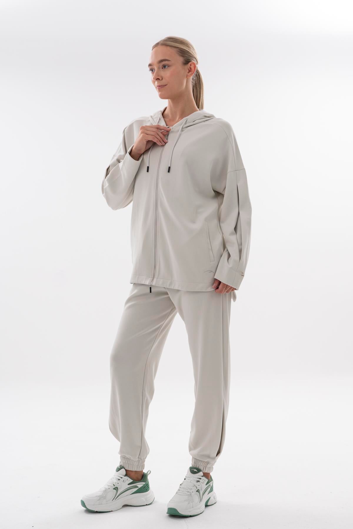Maraton Comfort Kadın Kapüşonlu   Tracktop