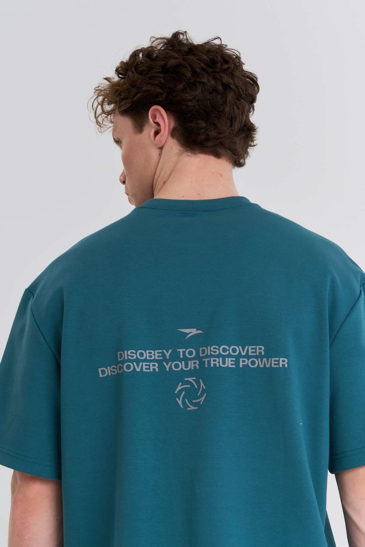 Maraton  Erkek Bisiklet Yaka  Yeşil- T-shirt
