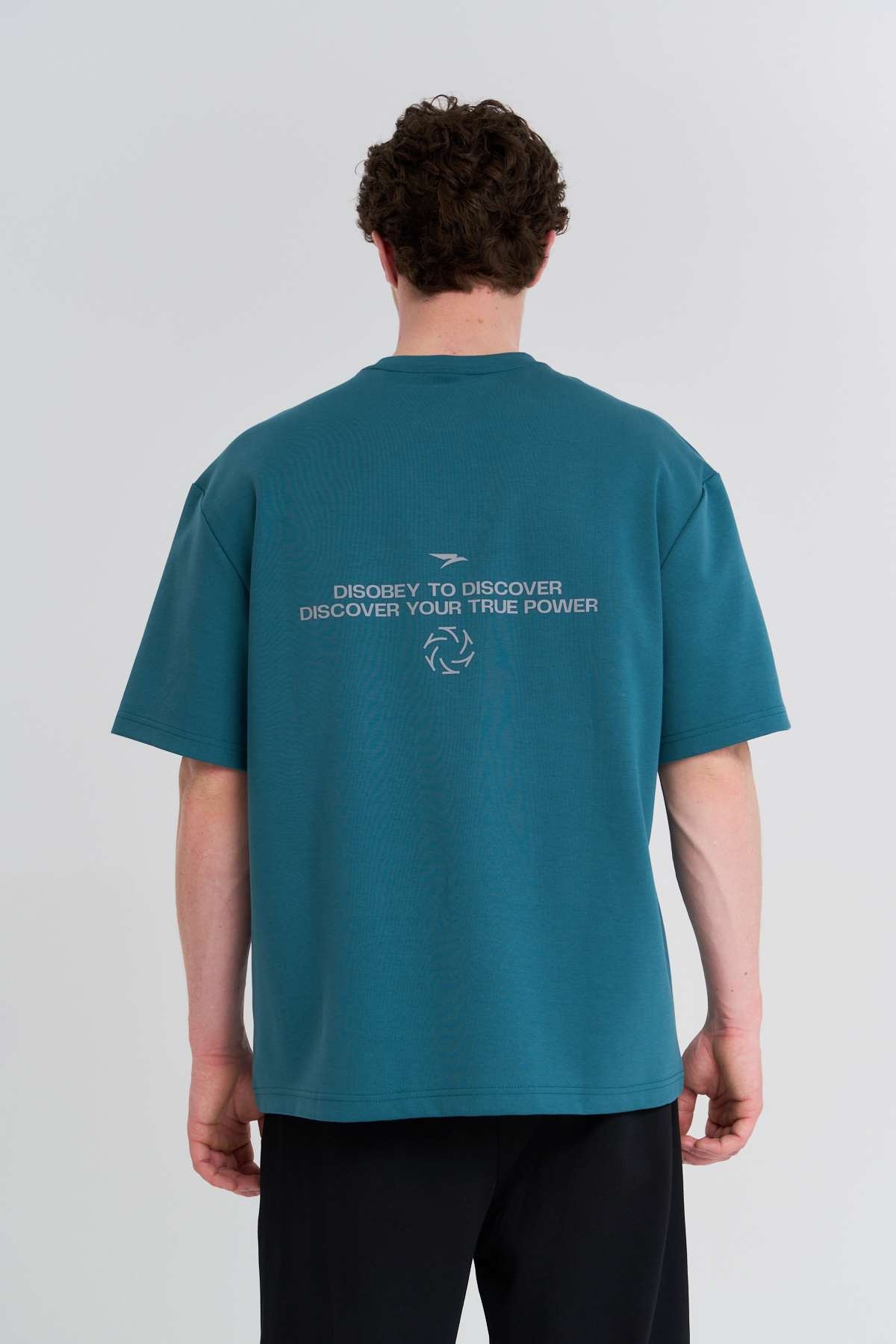Maraton  Erkek Bisiklet Yaka  Yeşil- T-shirt