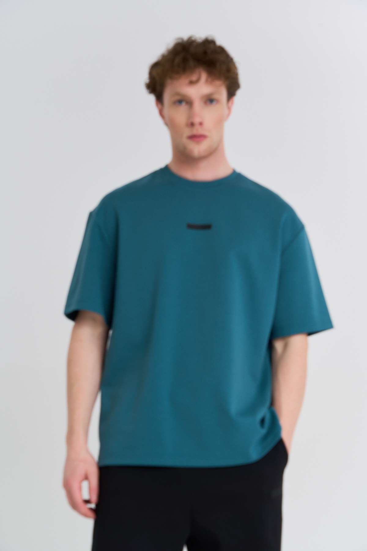 Maraton  Erkek Bisiklet Yaka  Yeşil- T-shirt