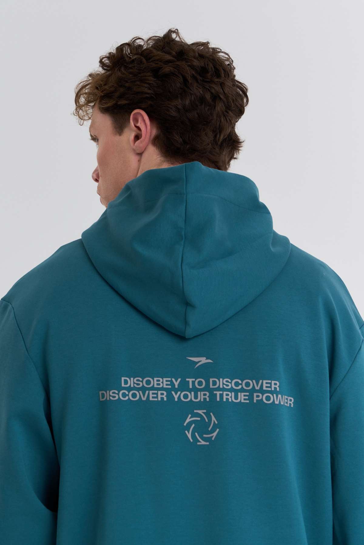 Maraton  Erkek Kapüşonlu  Yeşil- Sweatshirt
