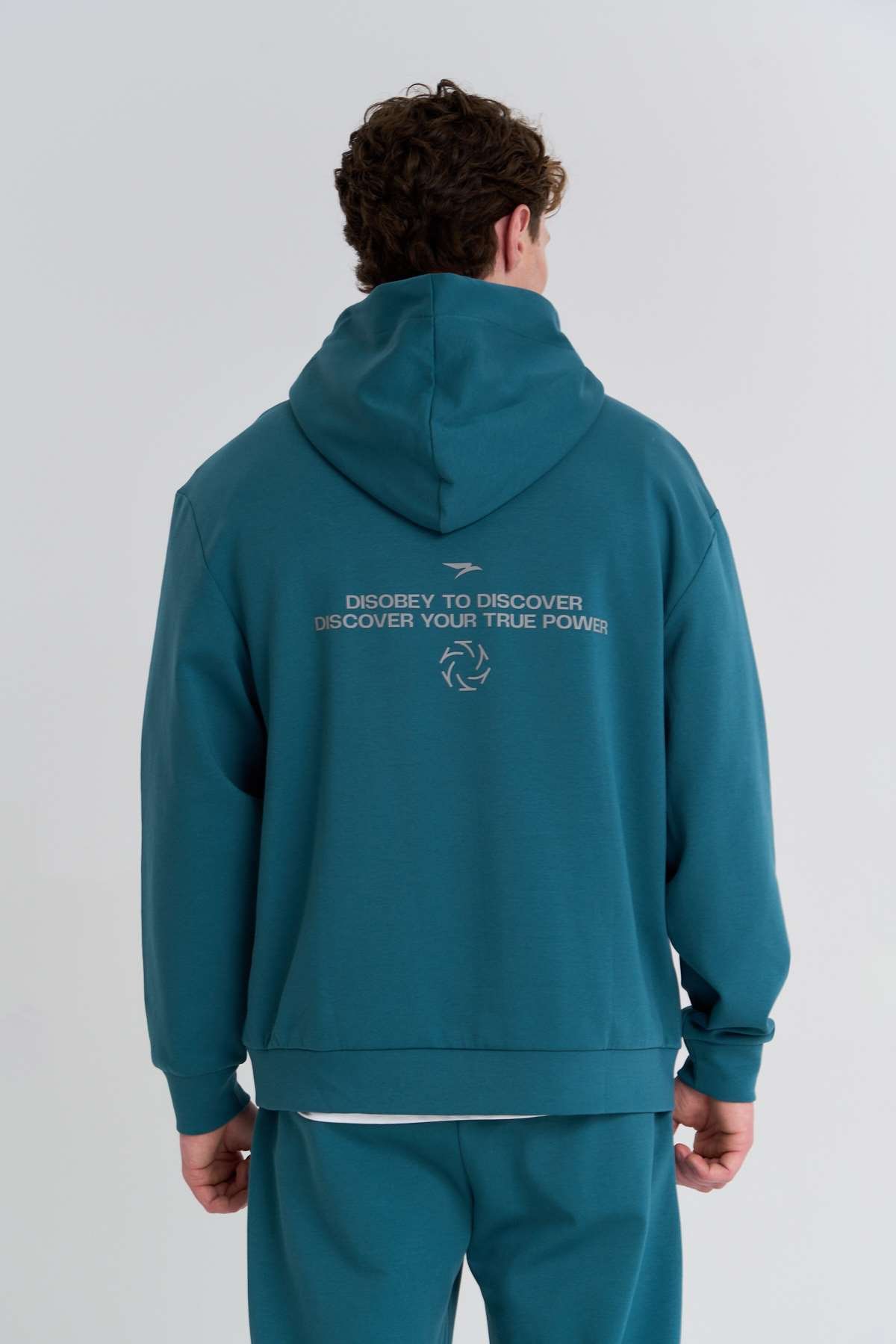 Maraton  Erkek Kapüşonlu  Yeşil- Sweatshirt
