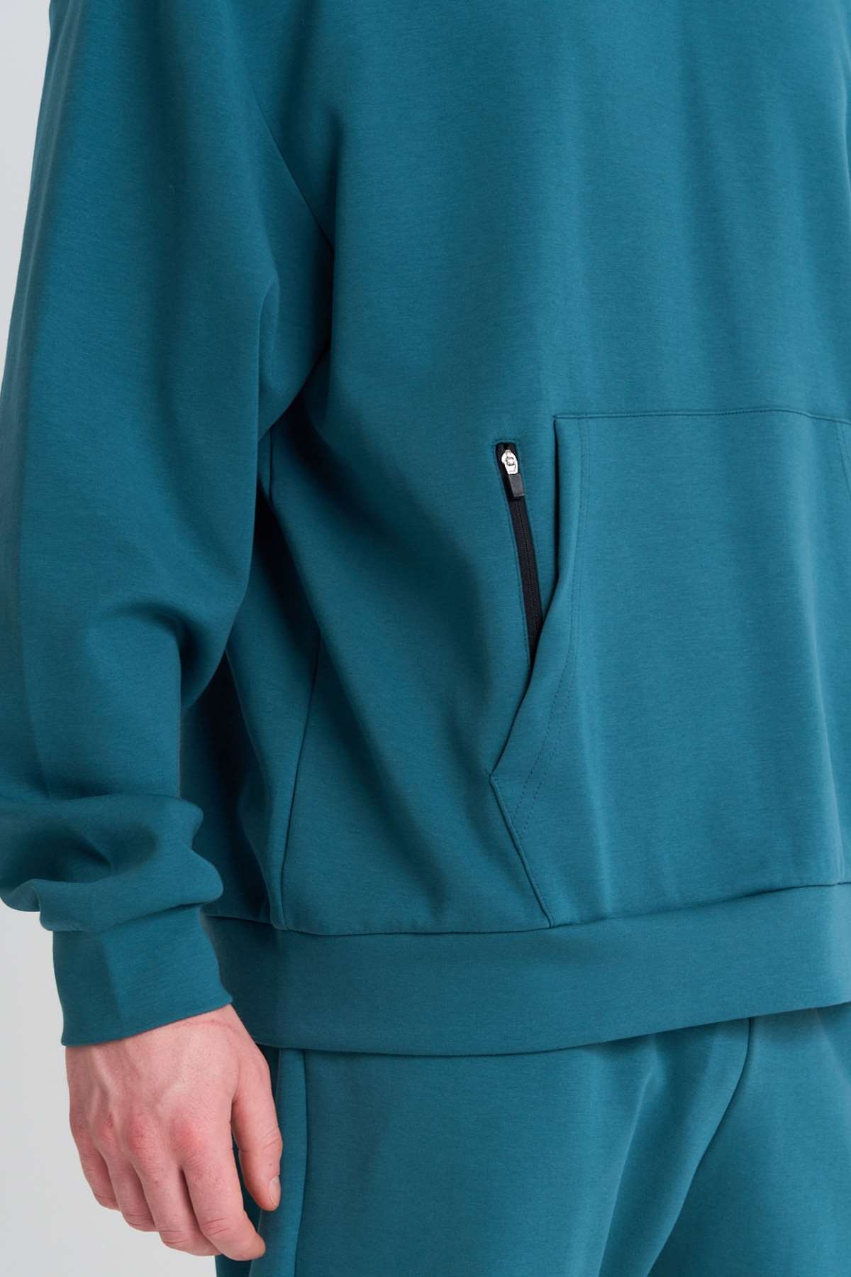 Maraton  Erkek Kapüşonlu  Yeşil- Sweatshirt