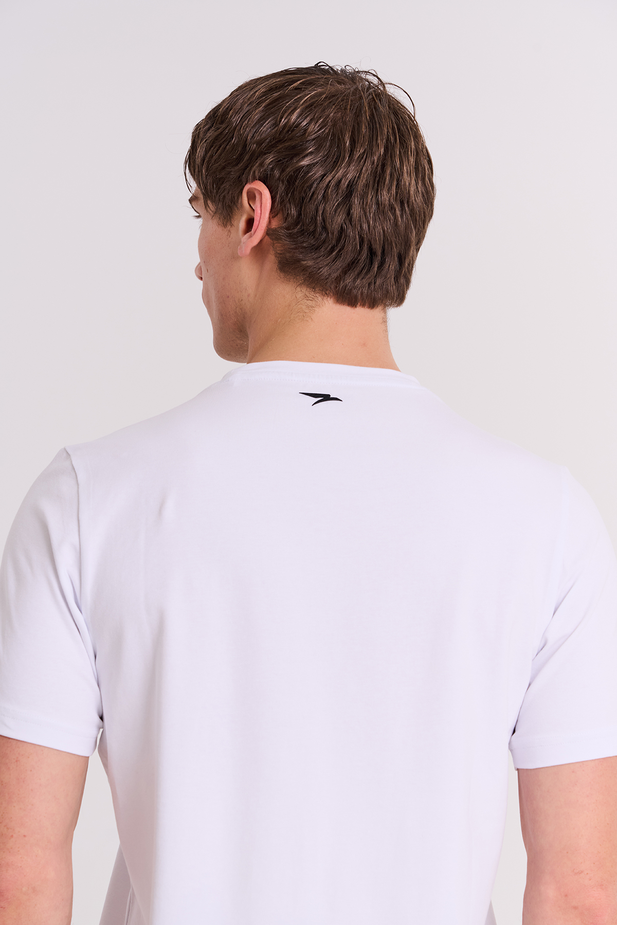 Maraton Regular Erkek Bisiklet Yaka  Beyaz- T-shirt