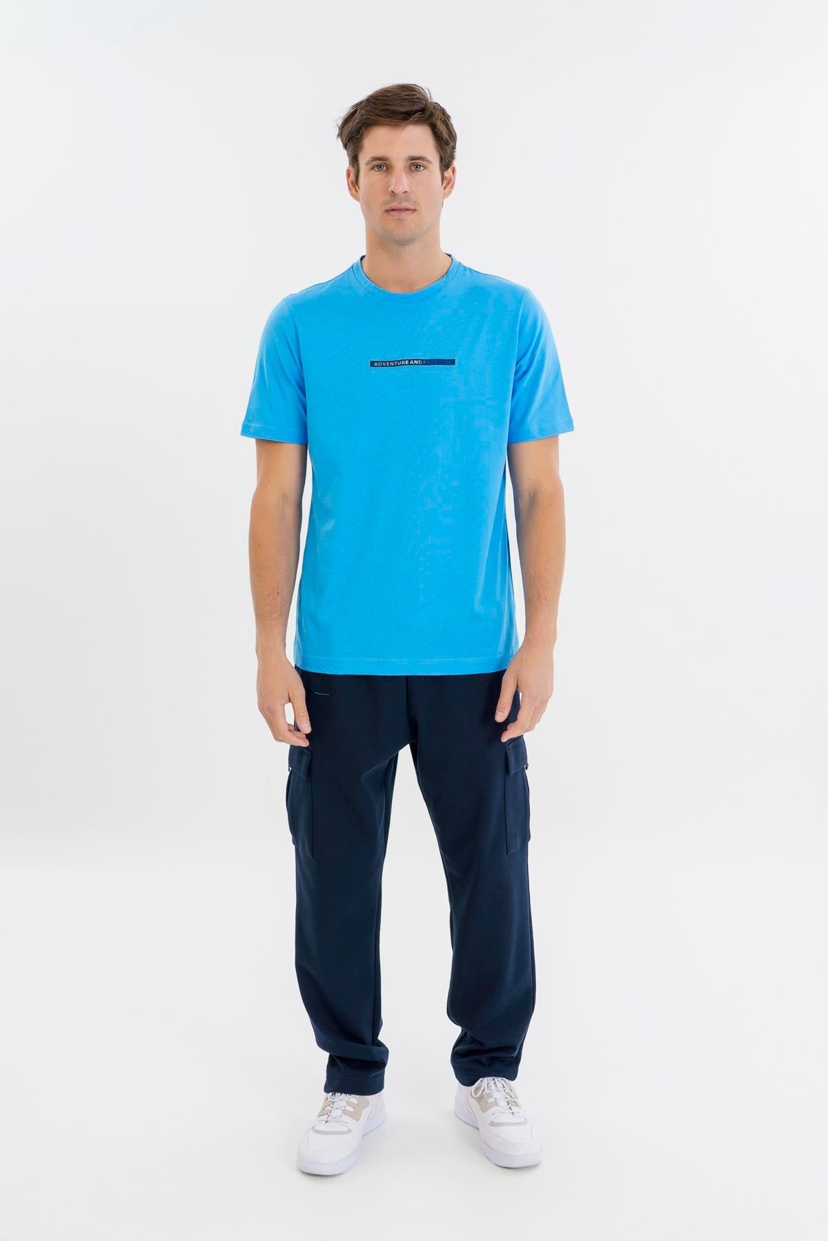 Maraton Regular Erkek Bisiklet Yaka  Kısa Kol  T-shirt 23692
