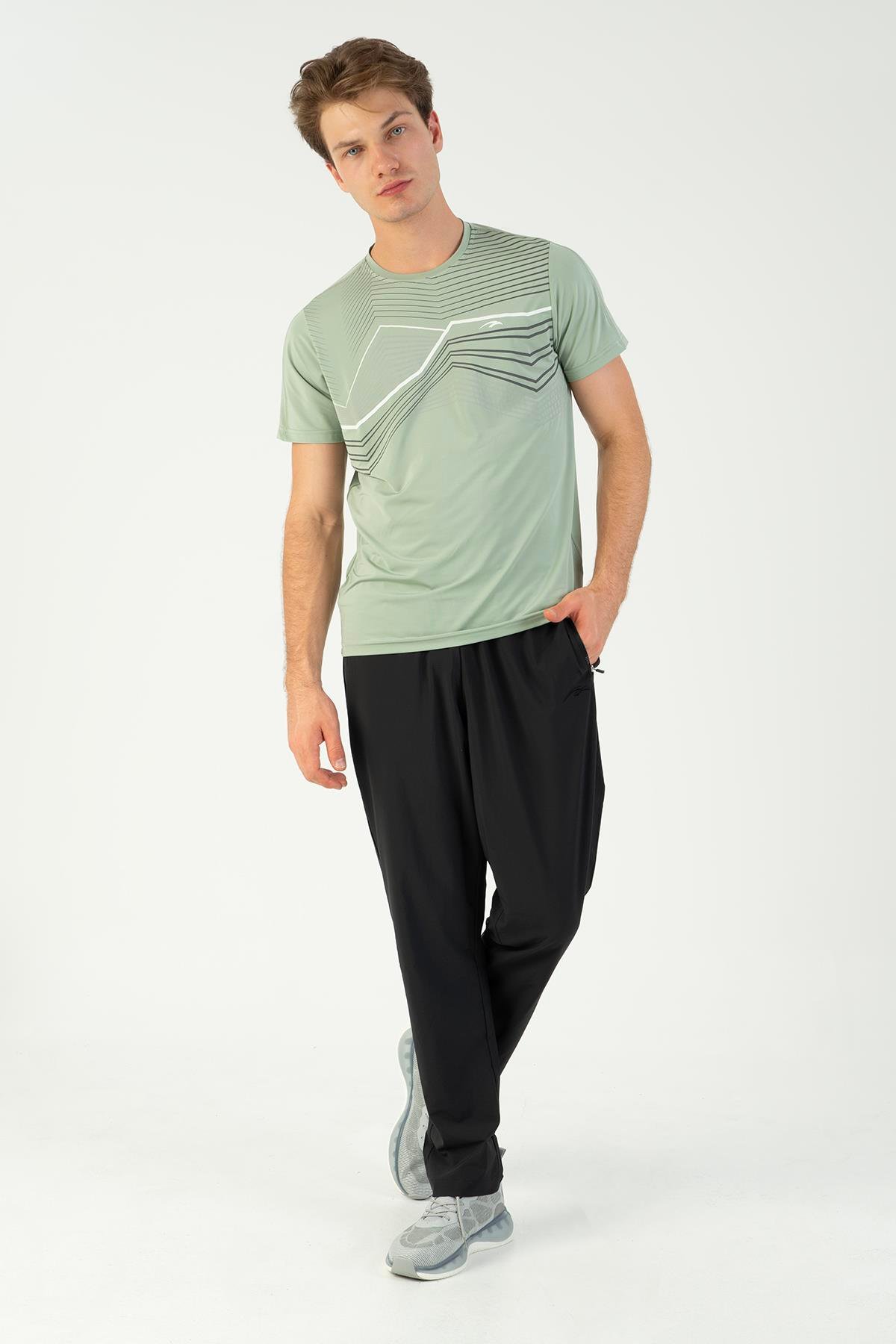 Maraton Active Regular Erkek Bisiklet Yaka  Reglan Kol Koşu  T-shirt 22754