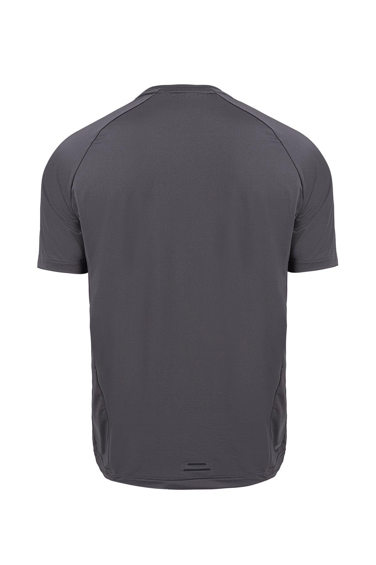 Maraton Regular Erkek Bisiklet Yaka  Reglan Kol Antrasit T-shirt T-SHIRT