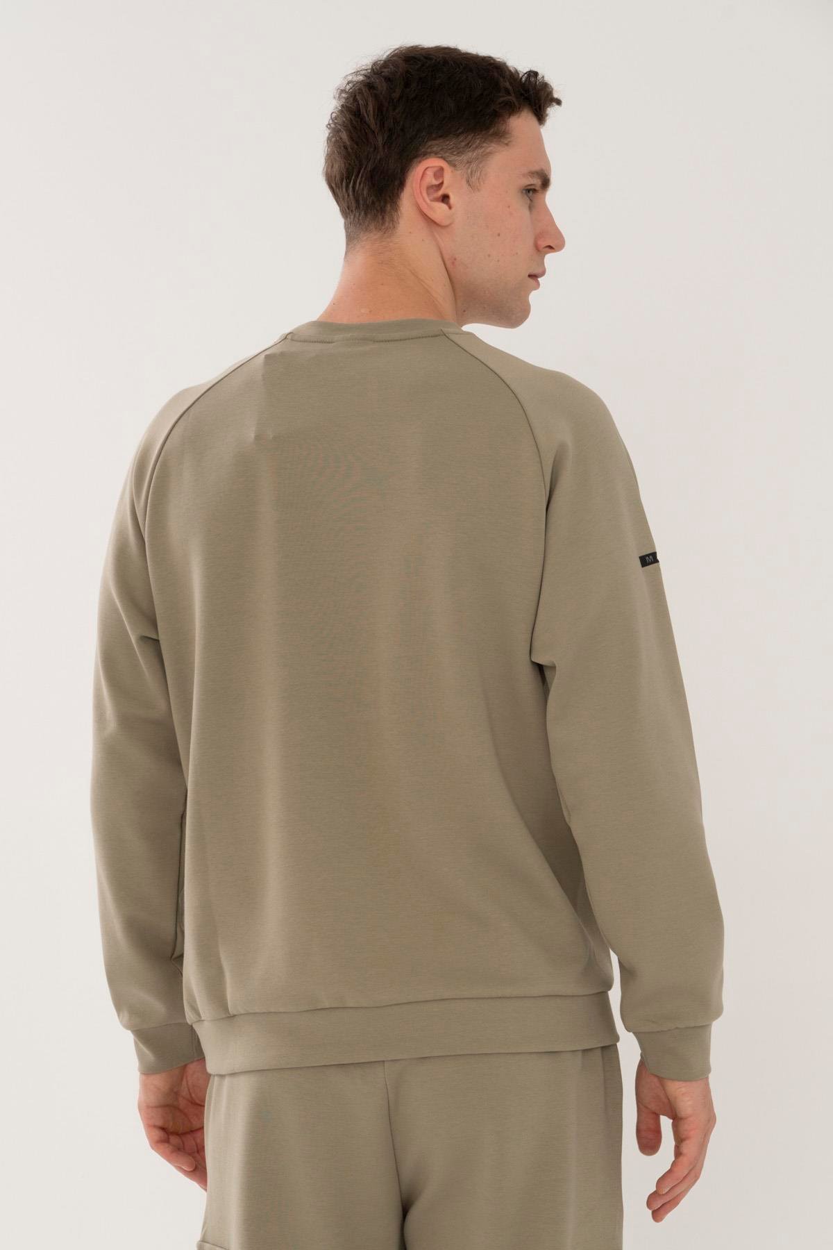 Maraton Regular Erkek Bisiklet Yaka   Sweatshirt