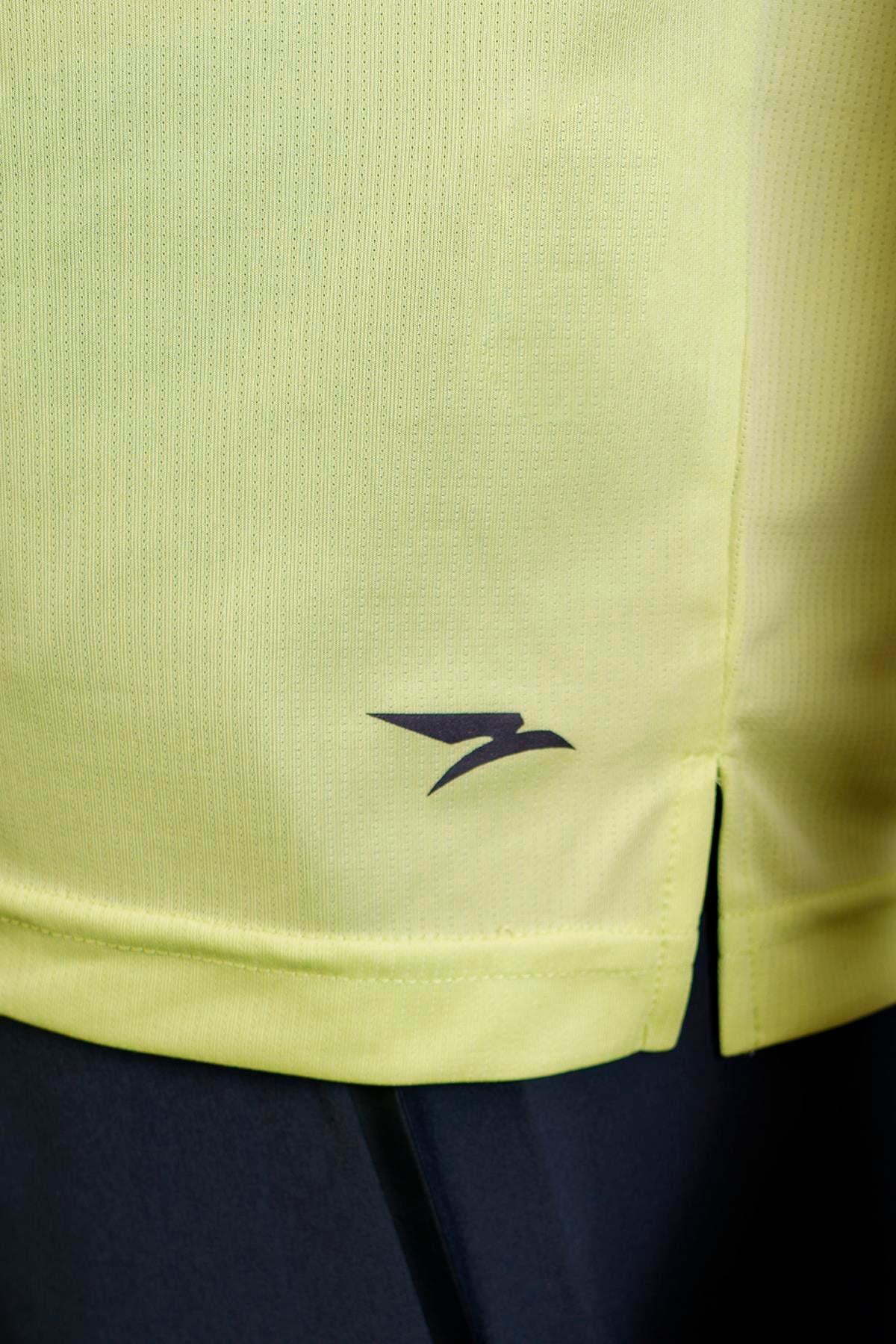 Maraton Regular Erkek Bisiklet Yaka  Takma Kol  T-shirt 23391