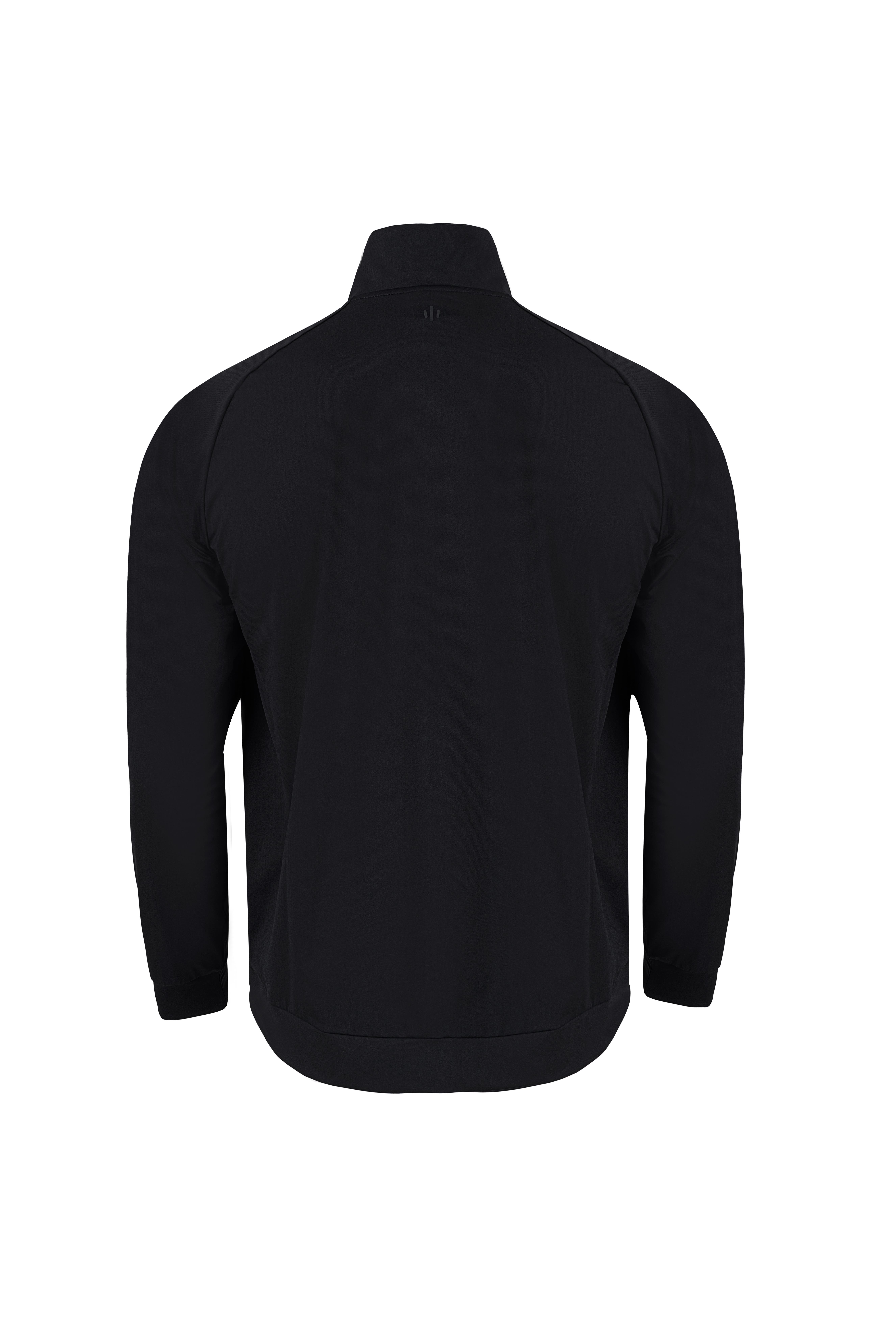 Maraton Regular Erkek Dik Yaka  Reglan Kol Siyah Eşofman Üstü 23801