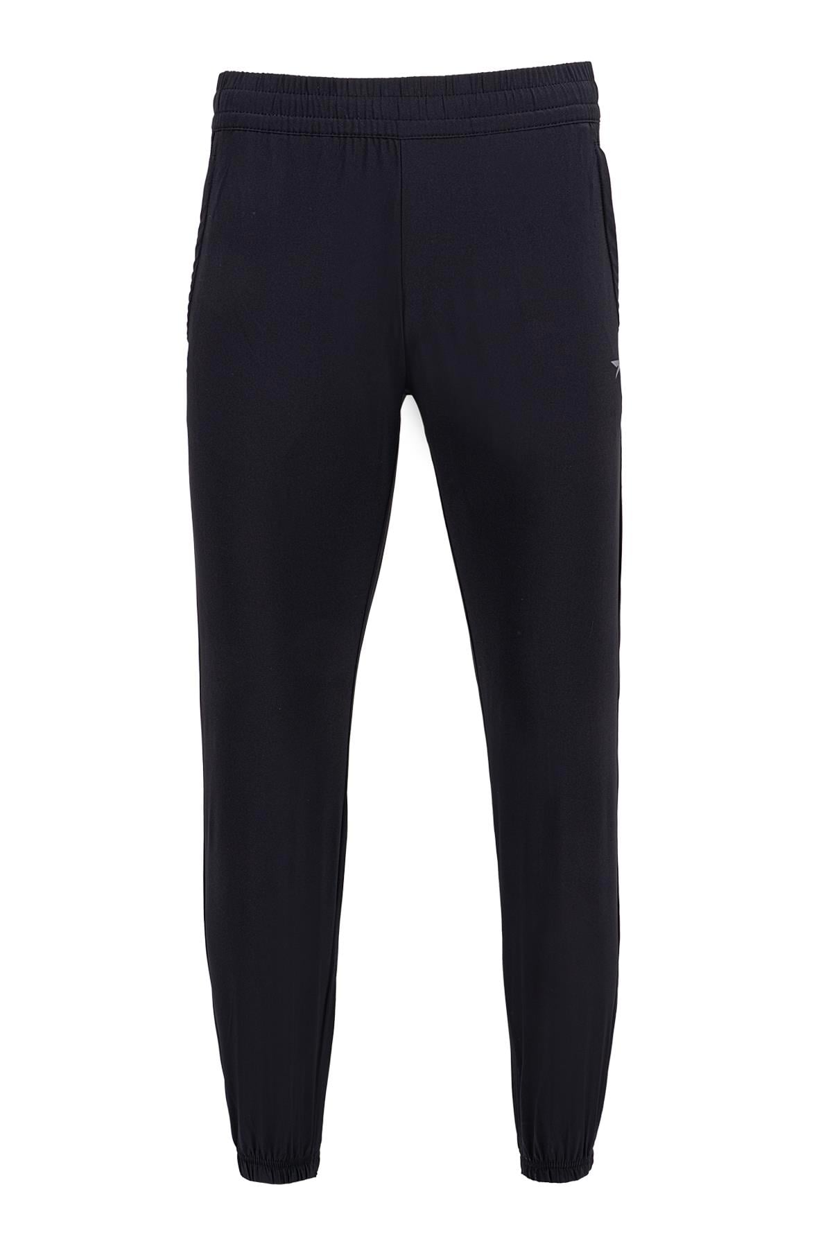 Maraton Regular Erkek  Lastik Paça Siyah- Eşofman Altı