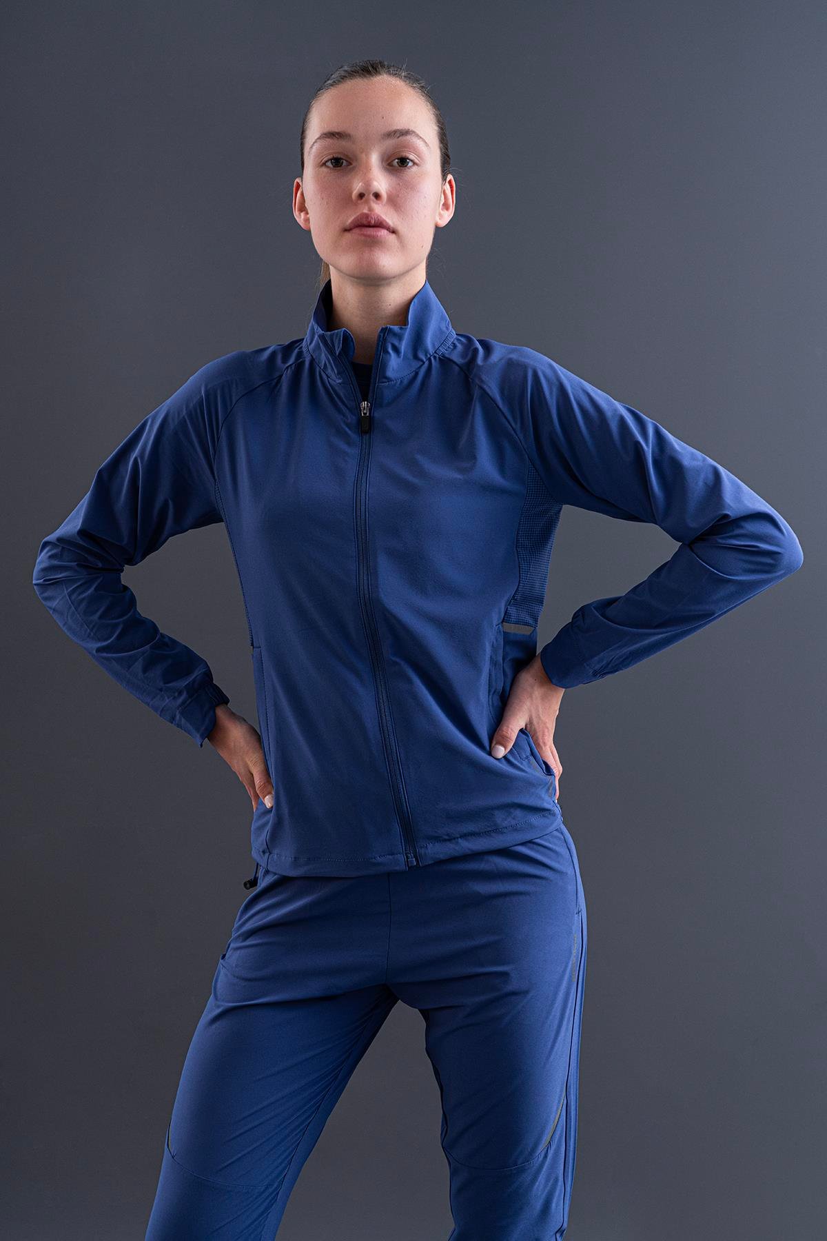 Maraton Regular Kadın Dik Yaka  Reglan Kol  Eşofman Üstü 23883