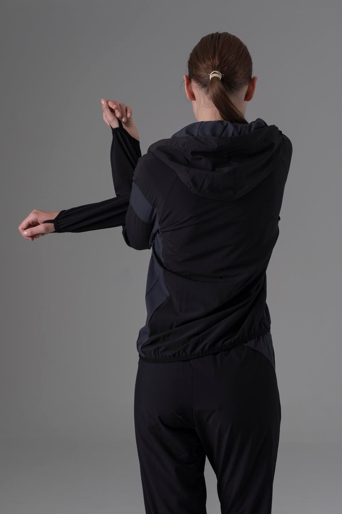 Maraton Regular Kadın Kapşonlu  Reglan Kol  Tracktop 23890
