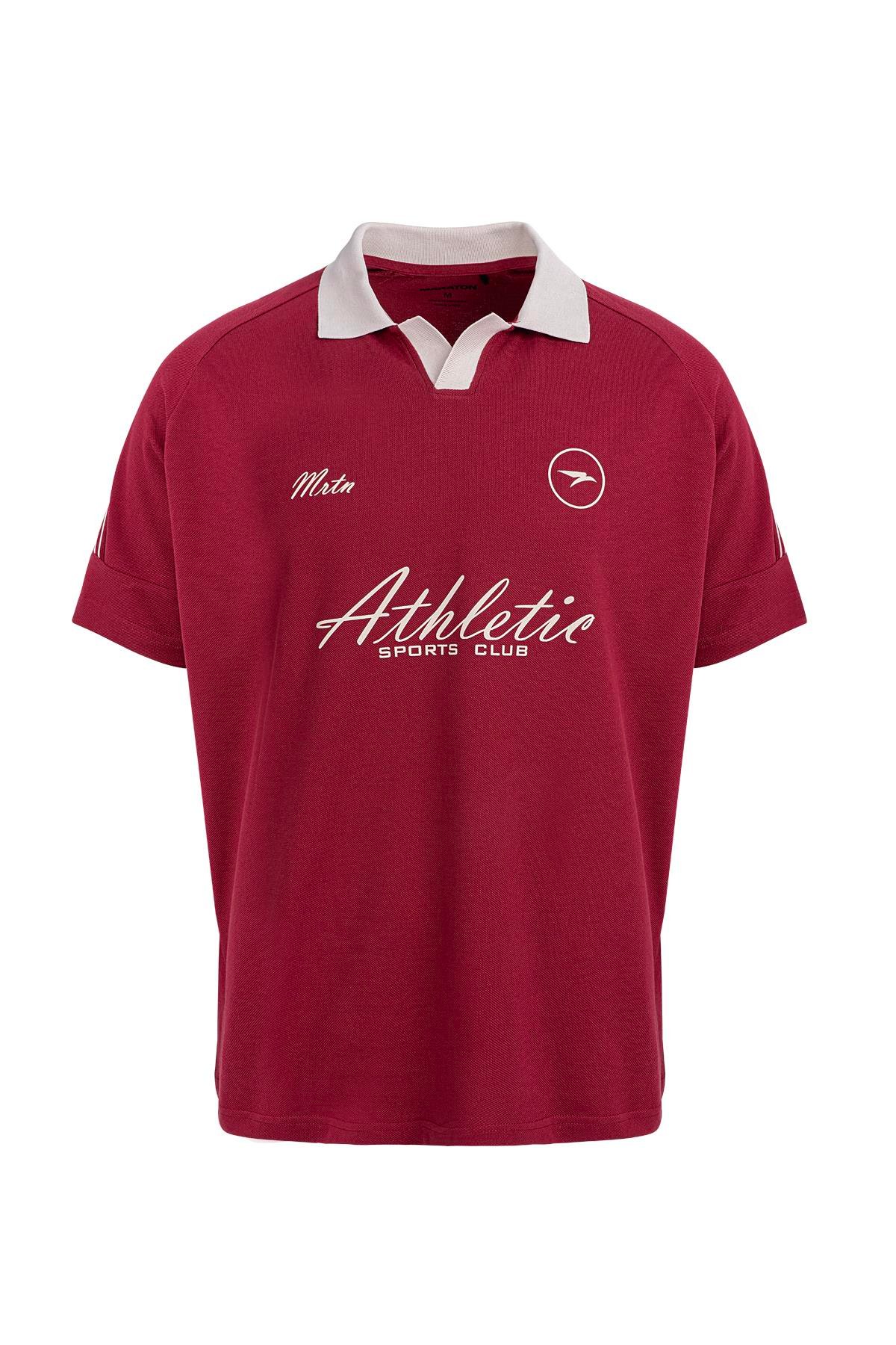 Maraton RELAX Erkek APAÇ YAKA  Reglan Kol  T-shirt 23892
