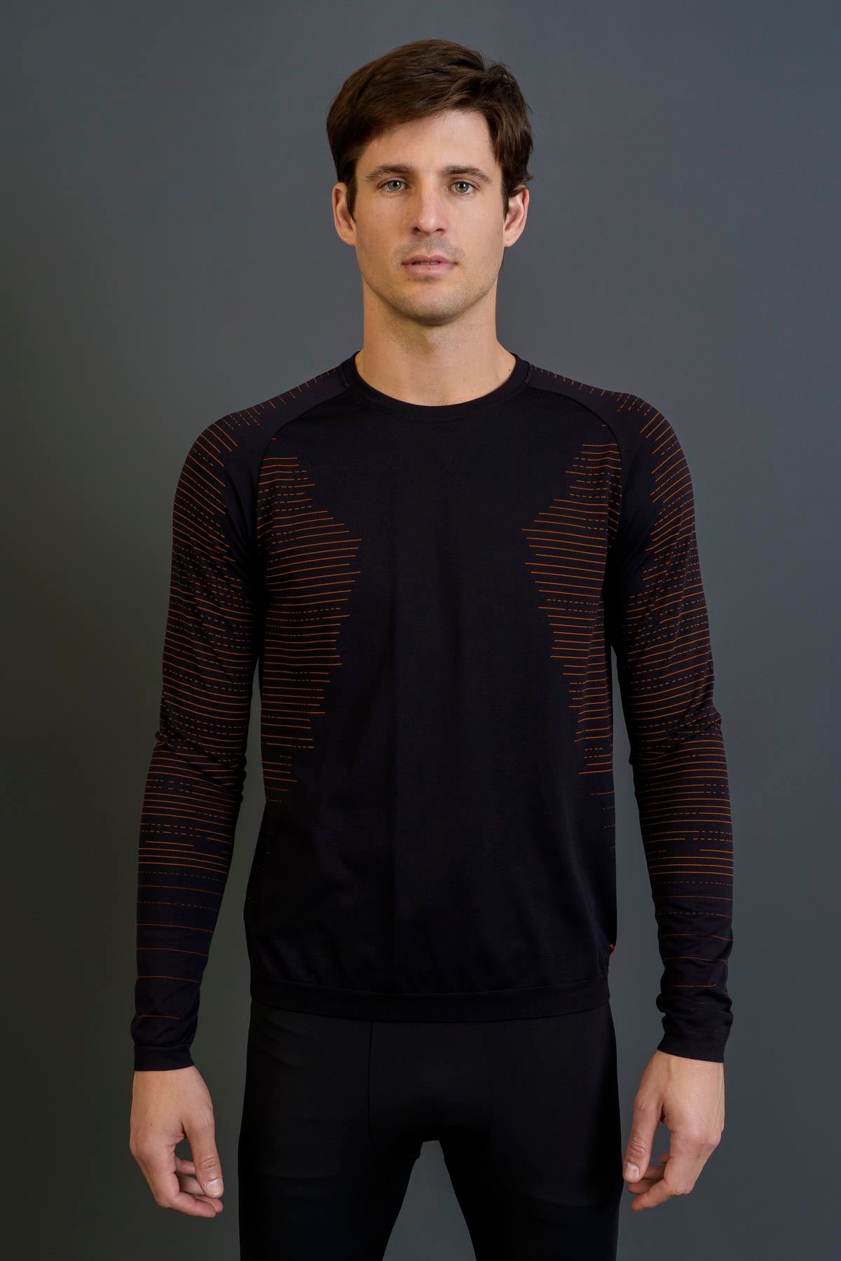 Maraton SlimFit Erkek Bisiklet Yaka  Reglan Kol Siyah Sweatshirt 826030