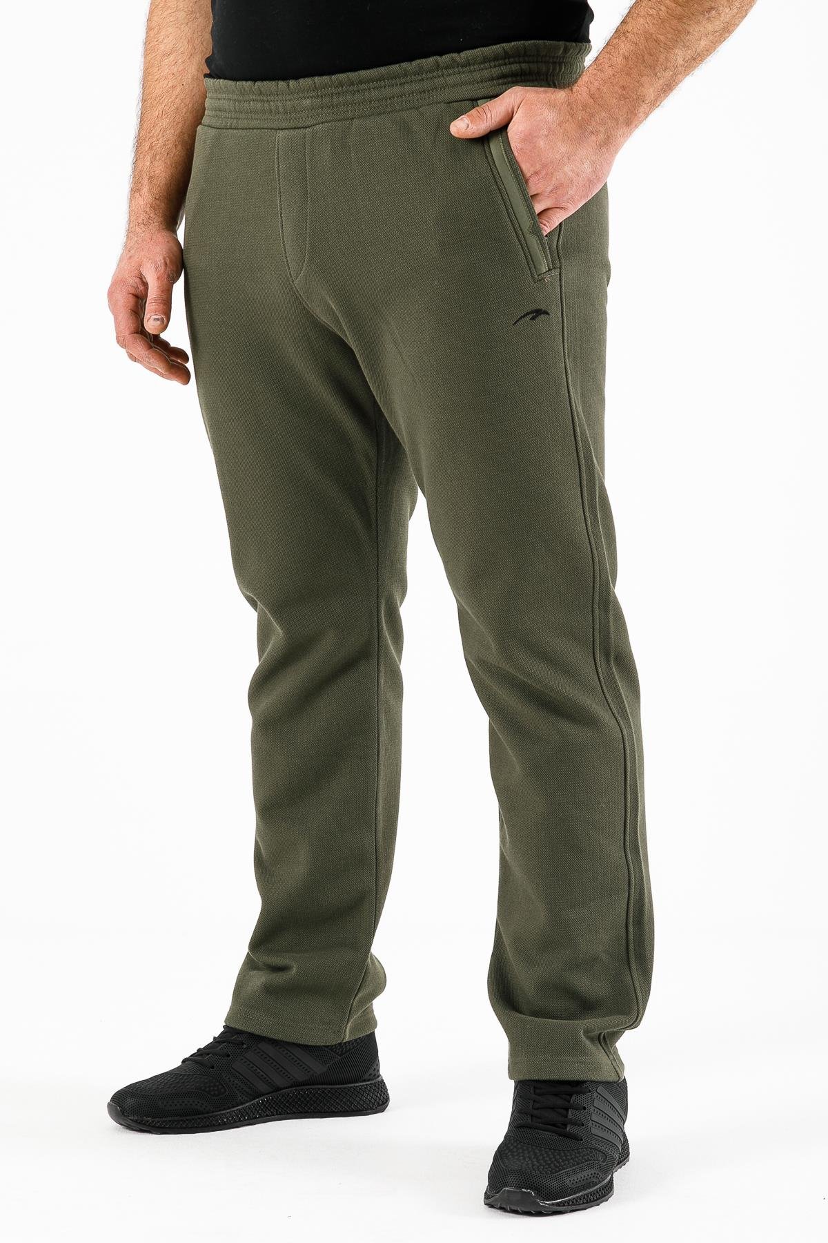 Maraton Sportswear Büyük Beden Erkek    Basic Açık Haki Eşofman Altı 18453