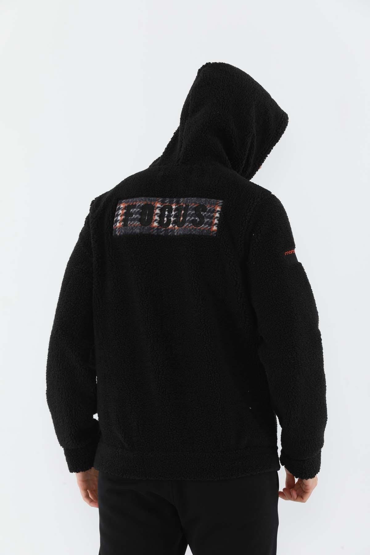 Maraton Sportswear Comfort Erkek Kapşonlu  Uzun Kol Basic Sweatshirt 20229