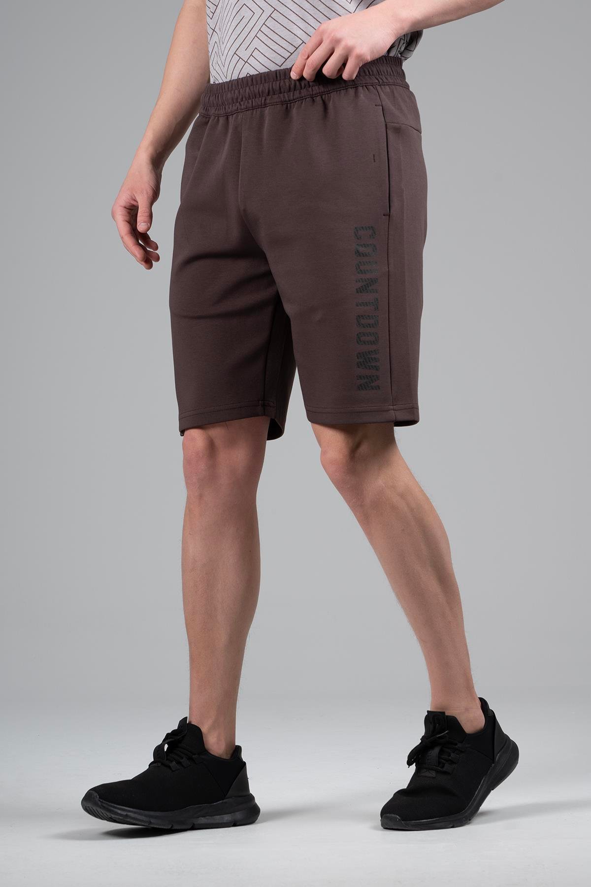 Maraton Sportswear Regular Erkek    Basic Kahverengi Şort 22709