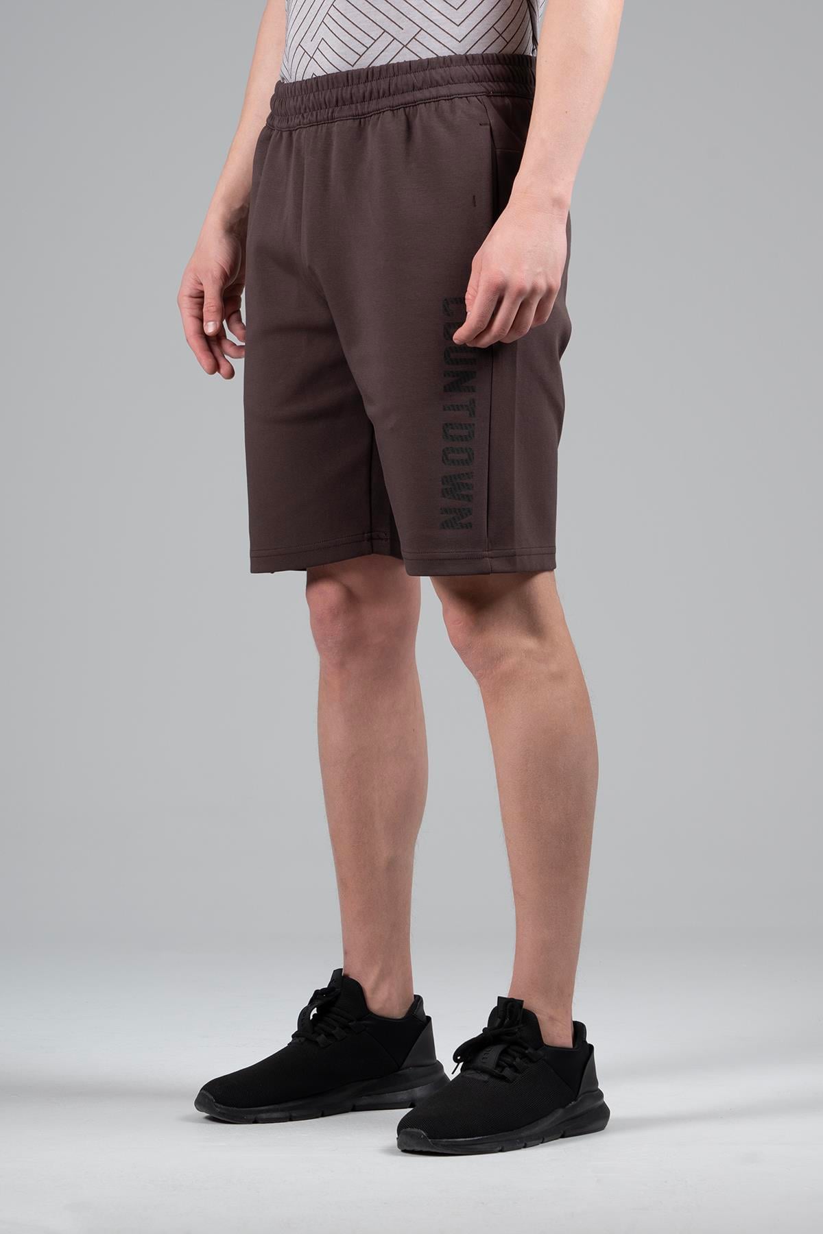Maraton Sportswear Regular Erkek    Basic Kahverengi Şort 22709
