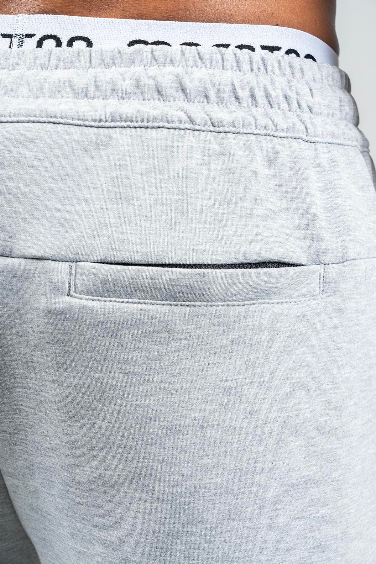 Maraton Sportswear Regular Erkek    Basic Gri Melanj Şort 22709