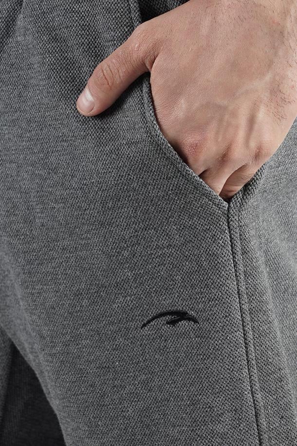 Maraton Sportswear Regular Erkek    Basic Antramelanj Eşofman Altı 18042