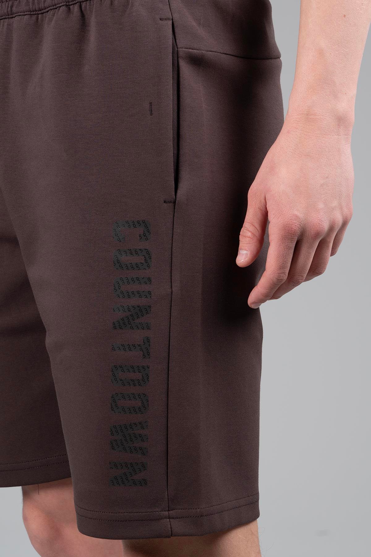 Maraton Sportswear Regular Erkek    Basic Kahverengi Şort 22709