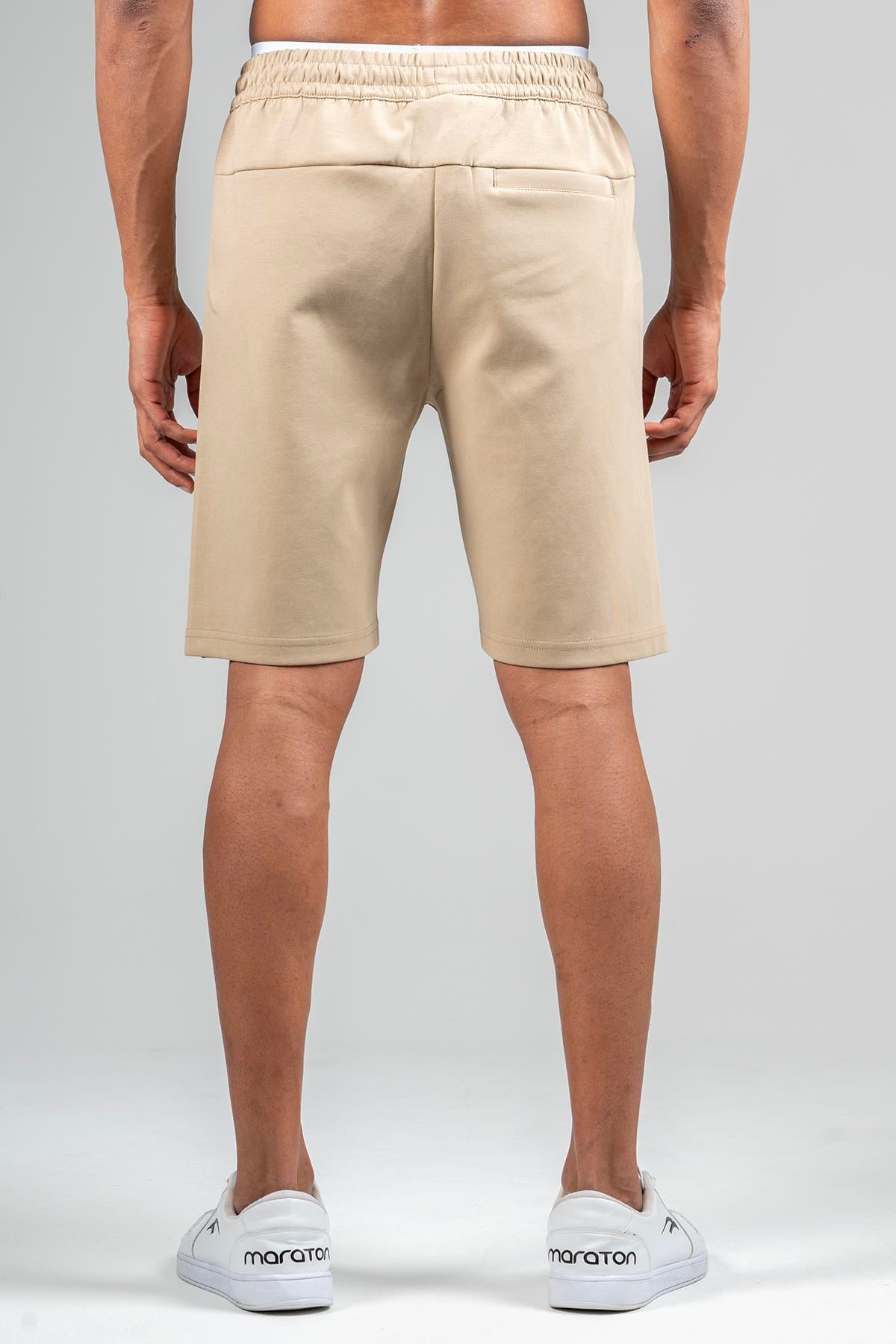 Maraton Sportswear Regular Erkek    Basic Açık Vizon Şort 22709